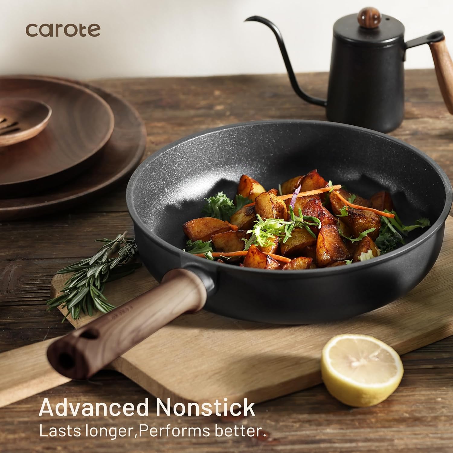 Thumbnail 4 de CAROTE 44pcs Titanium Nonstick Cookware Set
