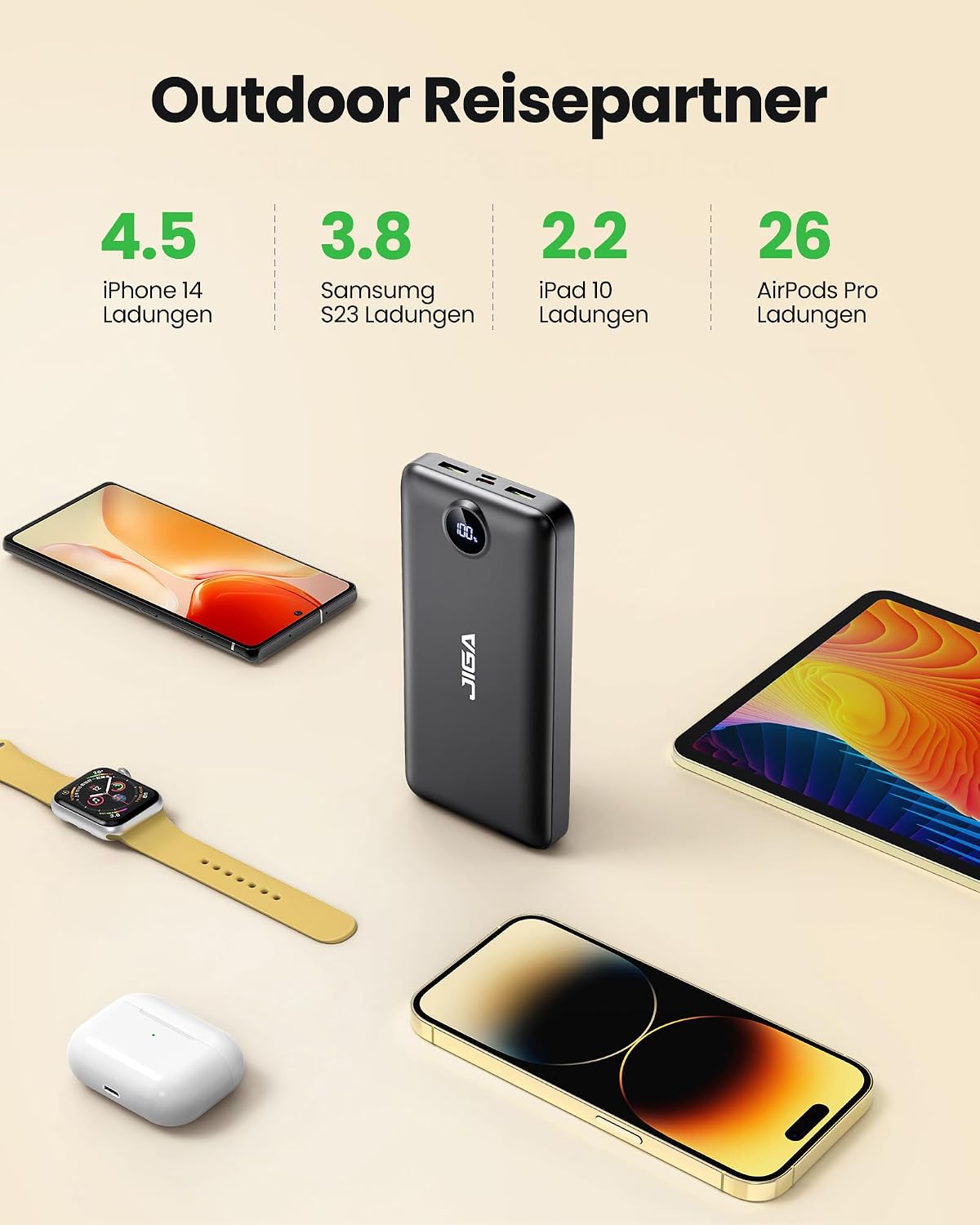 Detalle de Powerbank 27000mAh 22,5W Schnellladung