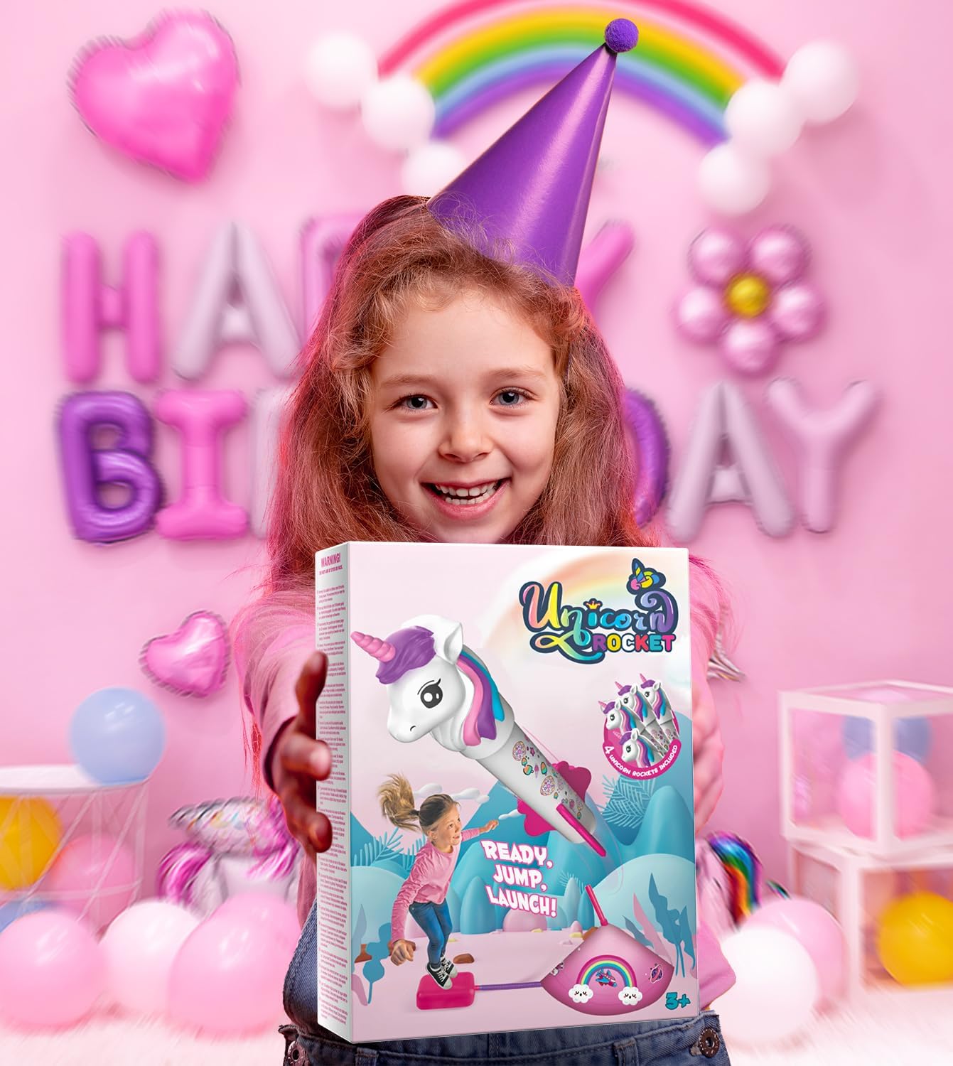 Thumbnail 6 de Beefunni Unicorn Rocket Launcher for Kids: 4 Unicorn Rockets, All-Weather Indoor/Outdoor Fun
