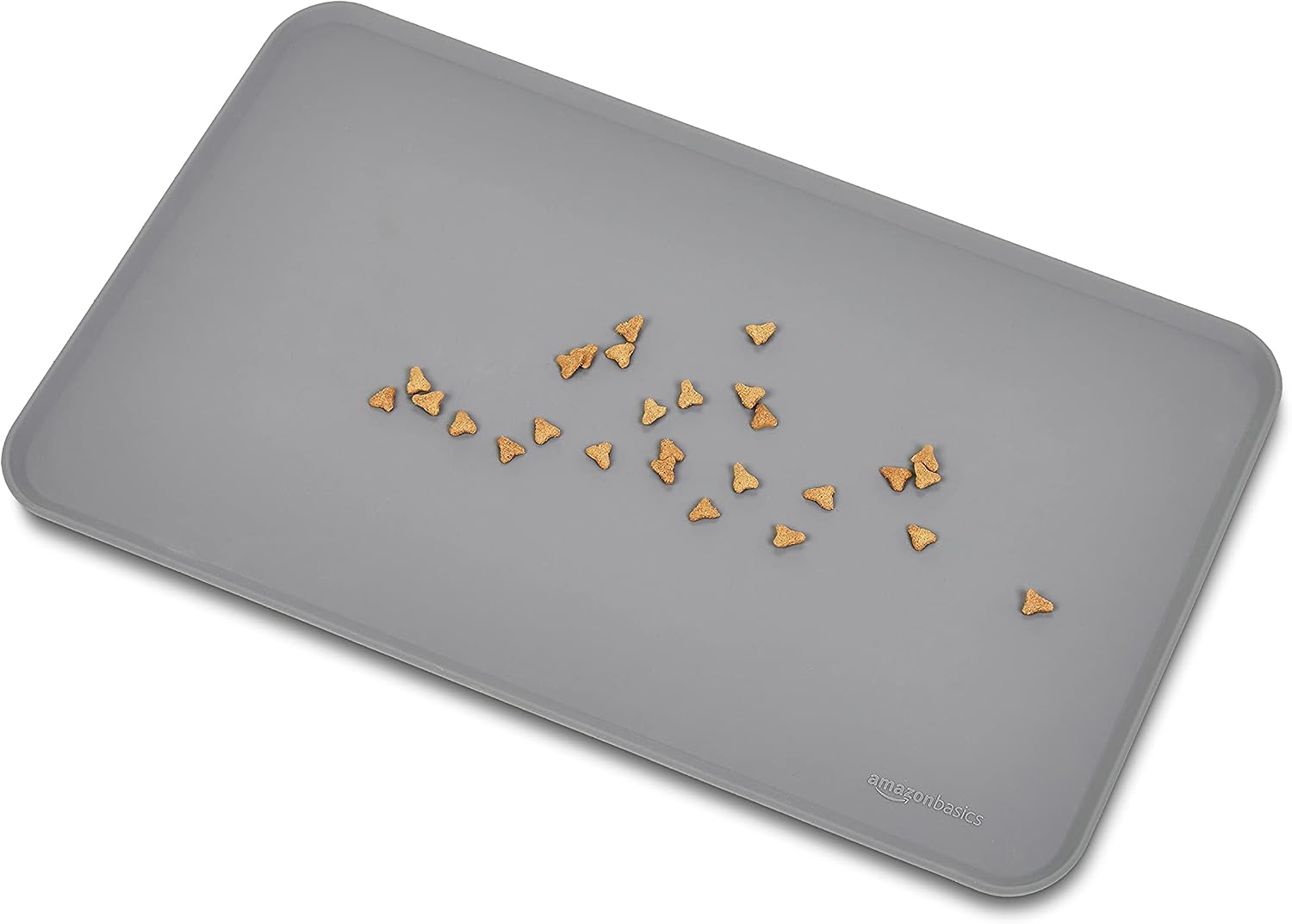 Thumbnail 3 de Amazon Basics Tapis de gamelle en silicone étanche – lot de 2, 47 x 29 cm, gris