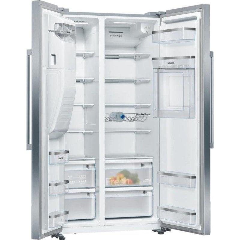 Detalle 2 de Siemens iQ500 KA93GAIDP frigorífico americano No Frost con dispensador de agua y hielo