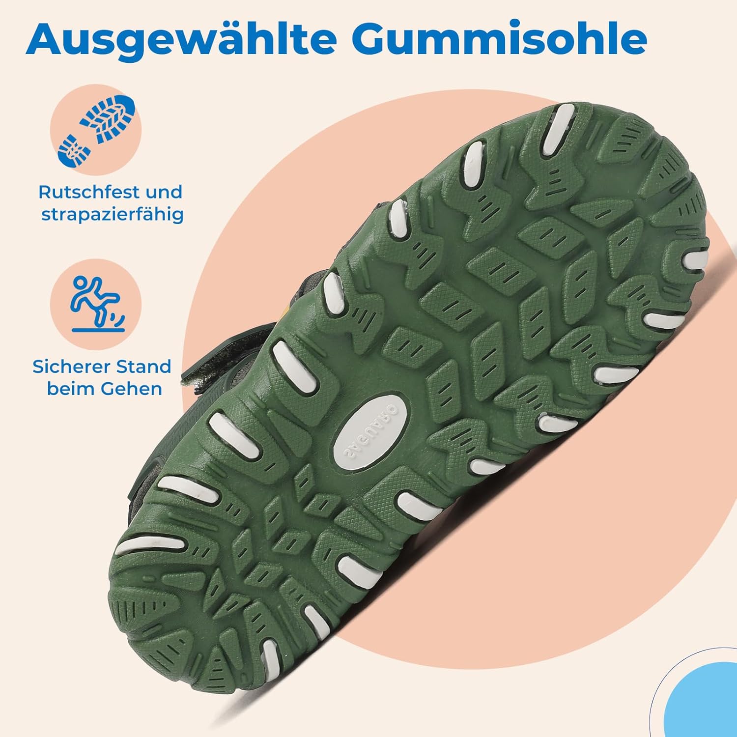 Thumbnail 6 de SAGUARO Jungen Sandalen mit geschlossenem Zehenschutz (25–38) – atmungsaktiv, Klettverschluss & rutschfeste TPR-Sohle