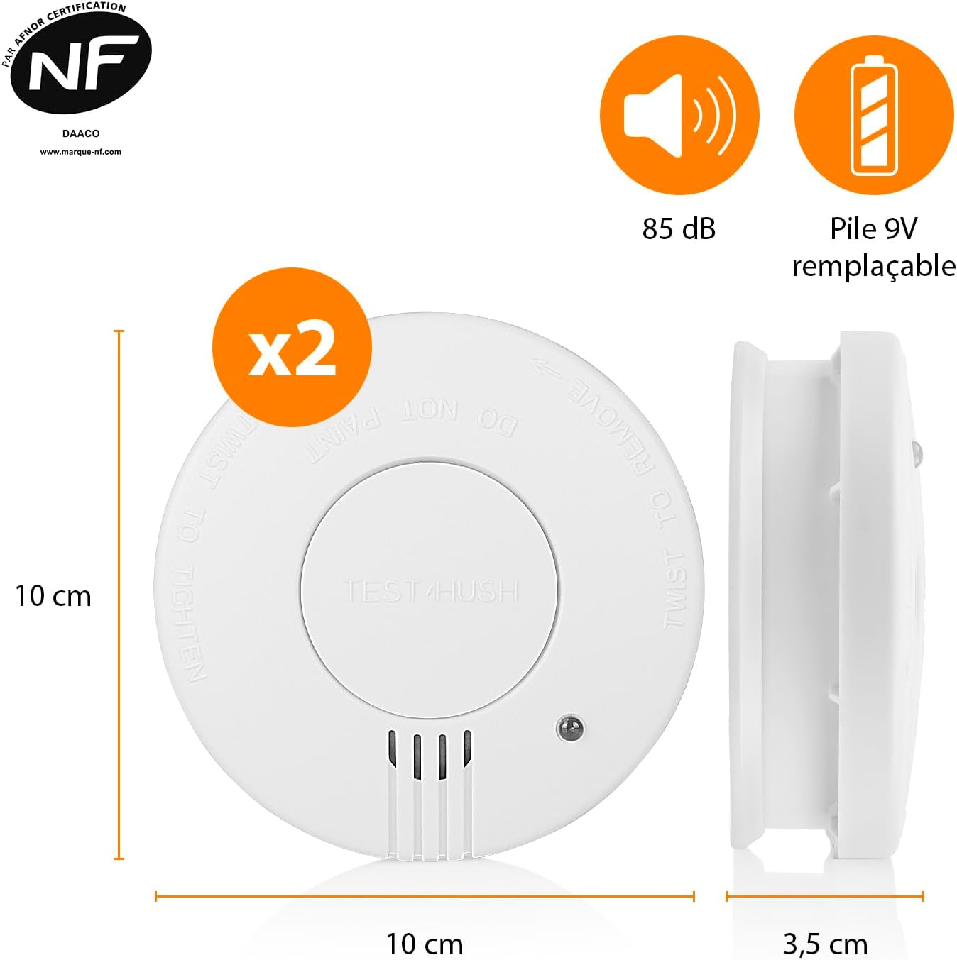 Thumbnail 2 de Smartwares FSM-11517 Détecteurs fumée 2 pcs