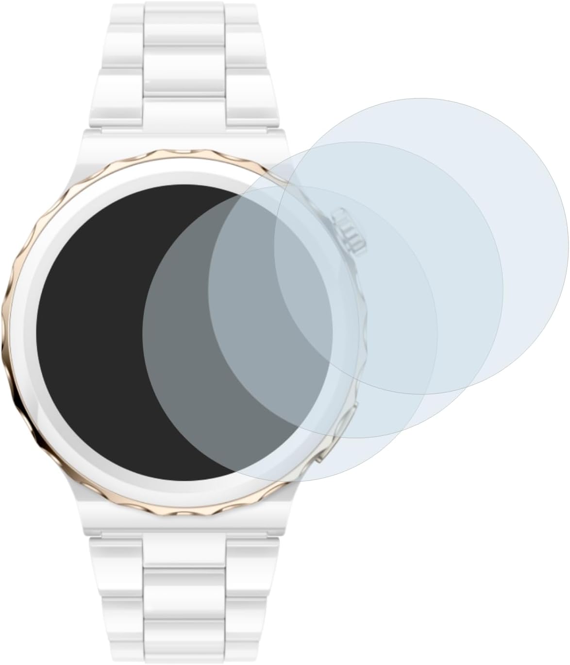 Thumbnail 1 de brotect Glass Screen Protector Film for Huawei Watch GT 3 Pro Ceramic (43mm) – 3 Pack (Glass-Foil Protection)