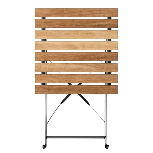 Thumbnail 3 de T-LOVENDO.ES Set retro de 3 muebles de exterior (mesa y 2 sillas) plegables de acero y madera