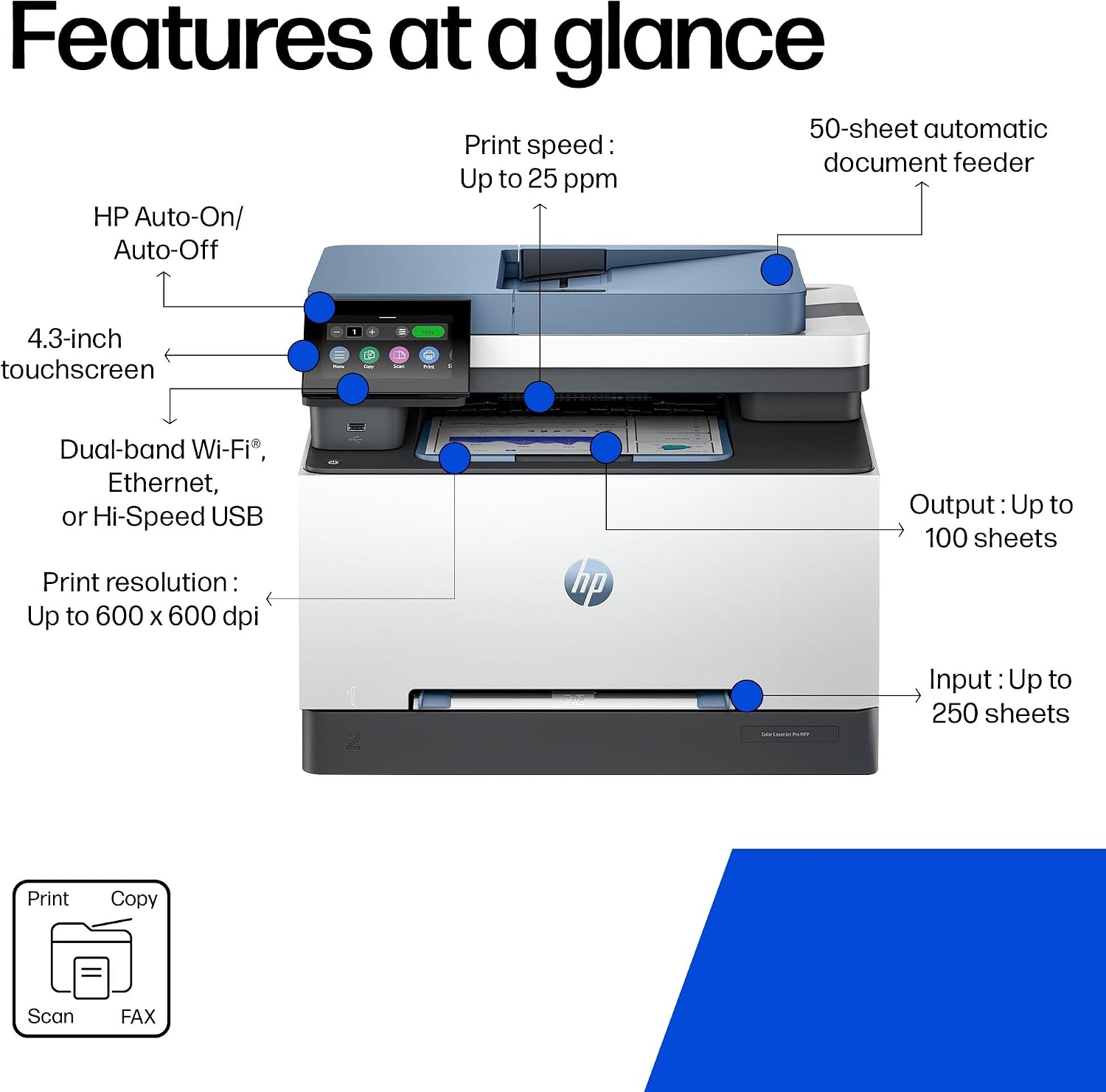 Thumbnail 3 de HP LaserJet Pro 3302fdw printer
