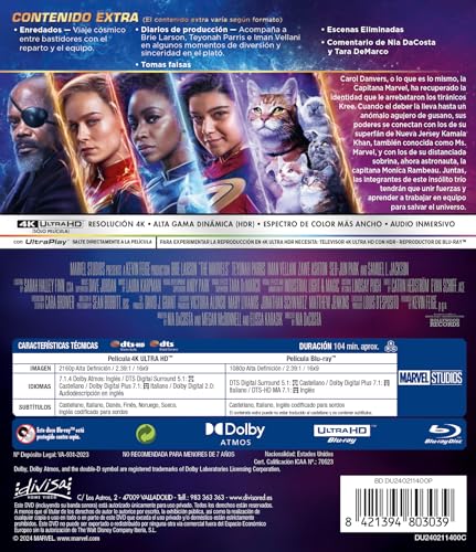 Detalle de The Marvels (4K UHD + Blu-ray) – Divisa Films