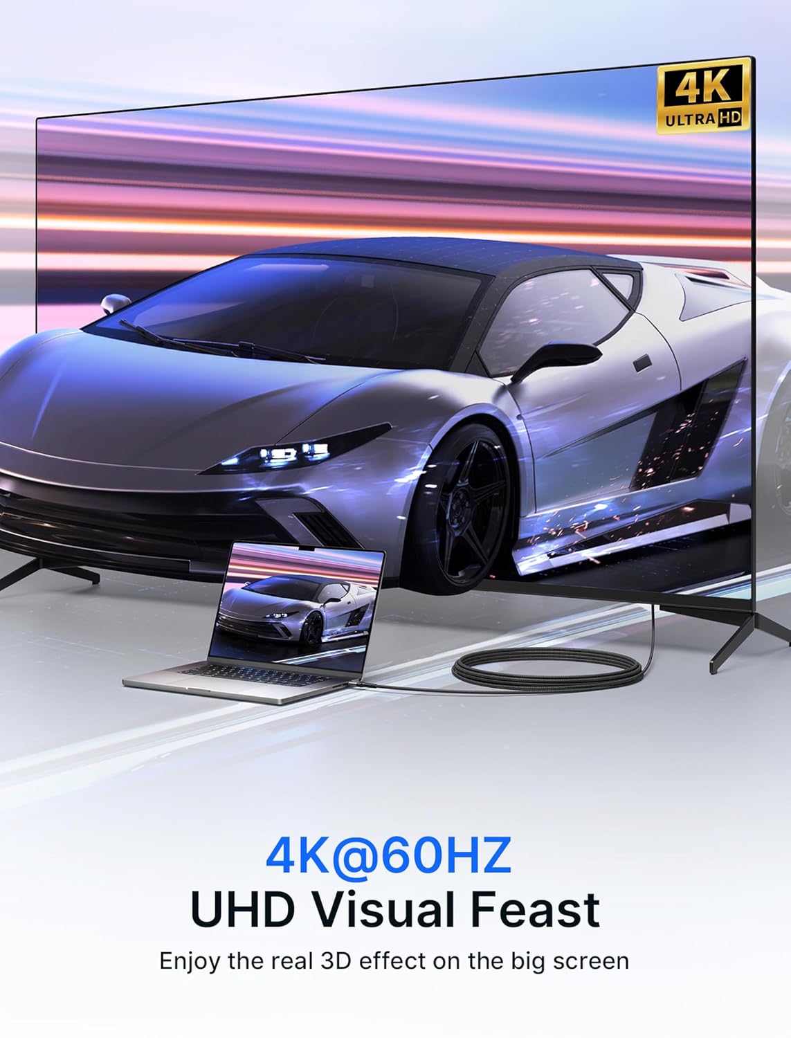 Thumbnail 2 de JSAUX Cavo Mini HDMI a HDMI 1,8 m (Mini HDMI ↔ HDMI), HDMI 2.0 4K@60 Hz ad alta velocità