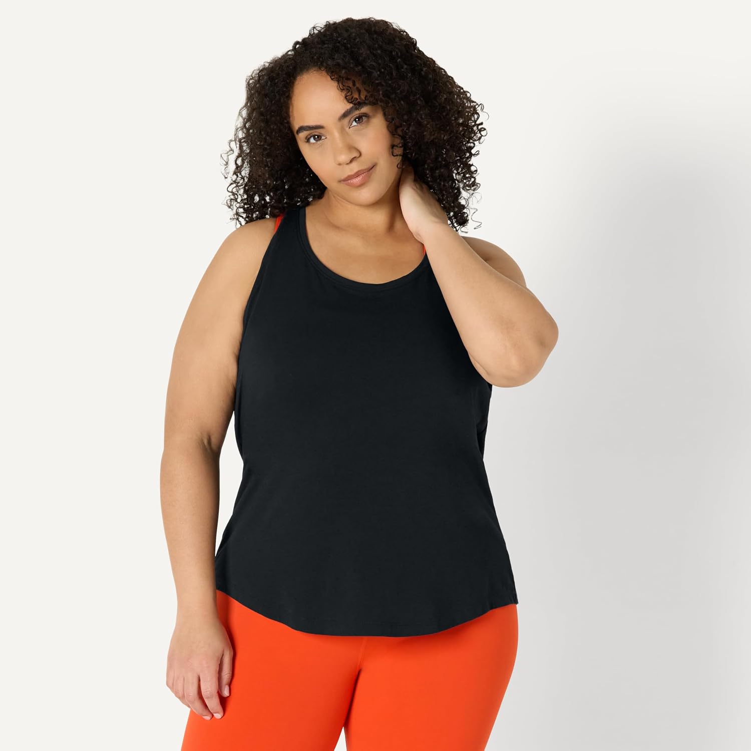 Detalle 2 de Amazon Essentials Women's Active Soft Cotton Modal Tank Top (Relaxed Fit, Racerback)