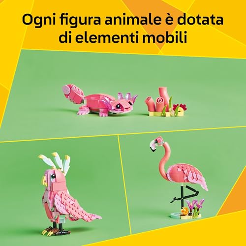 Thumbnail 3 de LEGO Creator 3in1 Wild Animals: Fenicottero Rosa (31170) – 3 modelli in uno, regalo creativo per bambini dai 8 anni