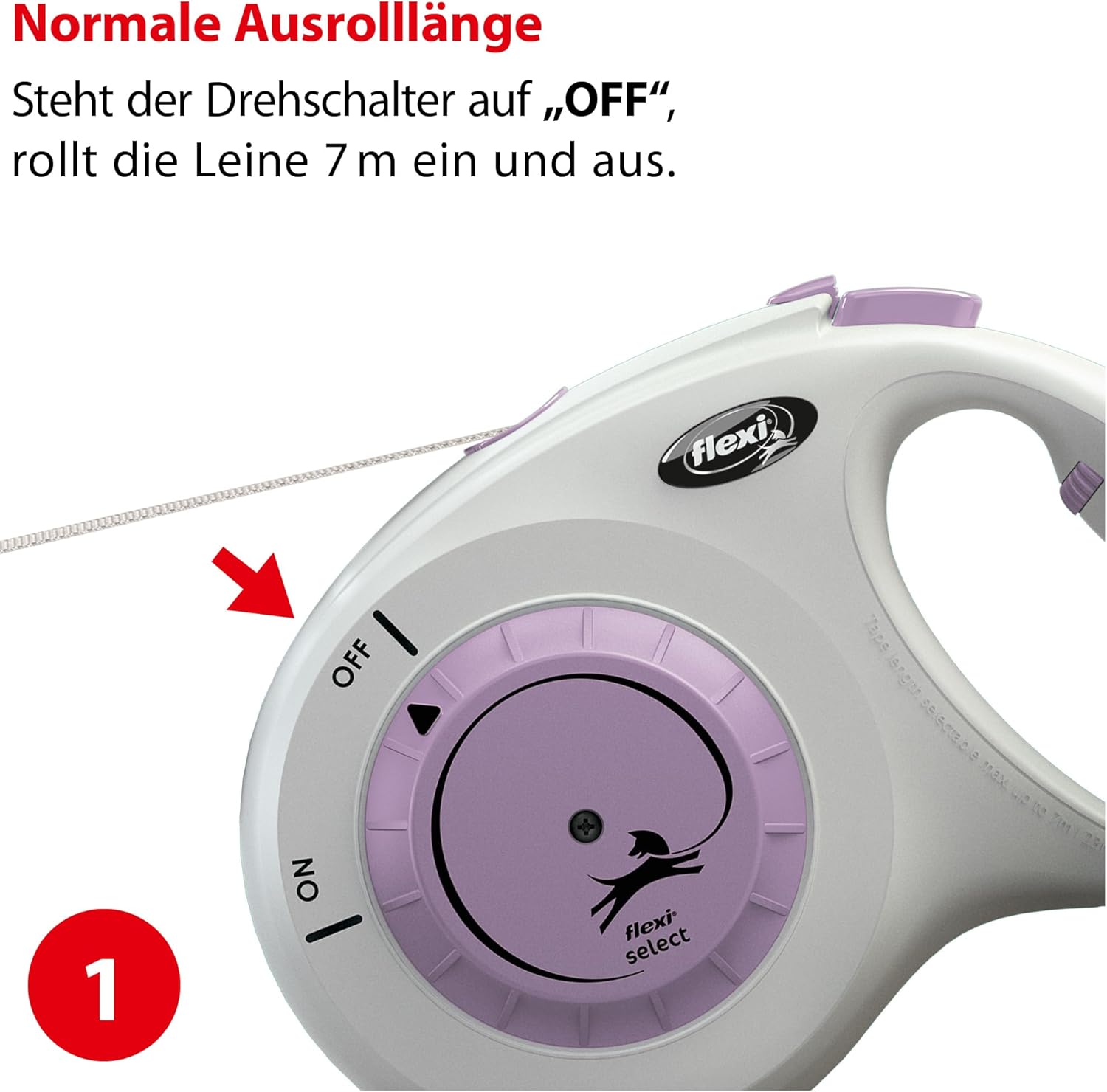 Thumbnail 3 de flexi Select M Gurt 0-7 m Roll-Leine für Hunde bis 25 kg