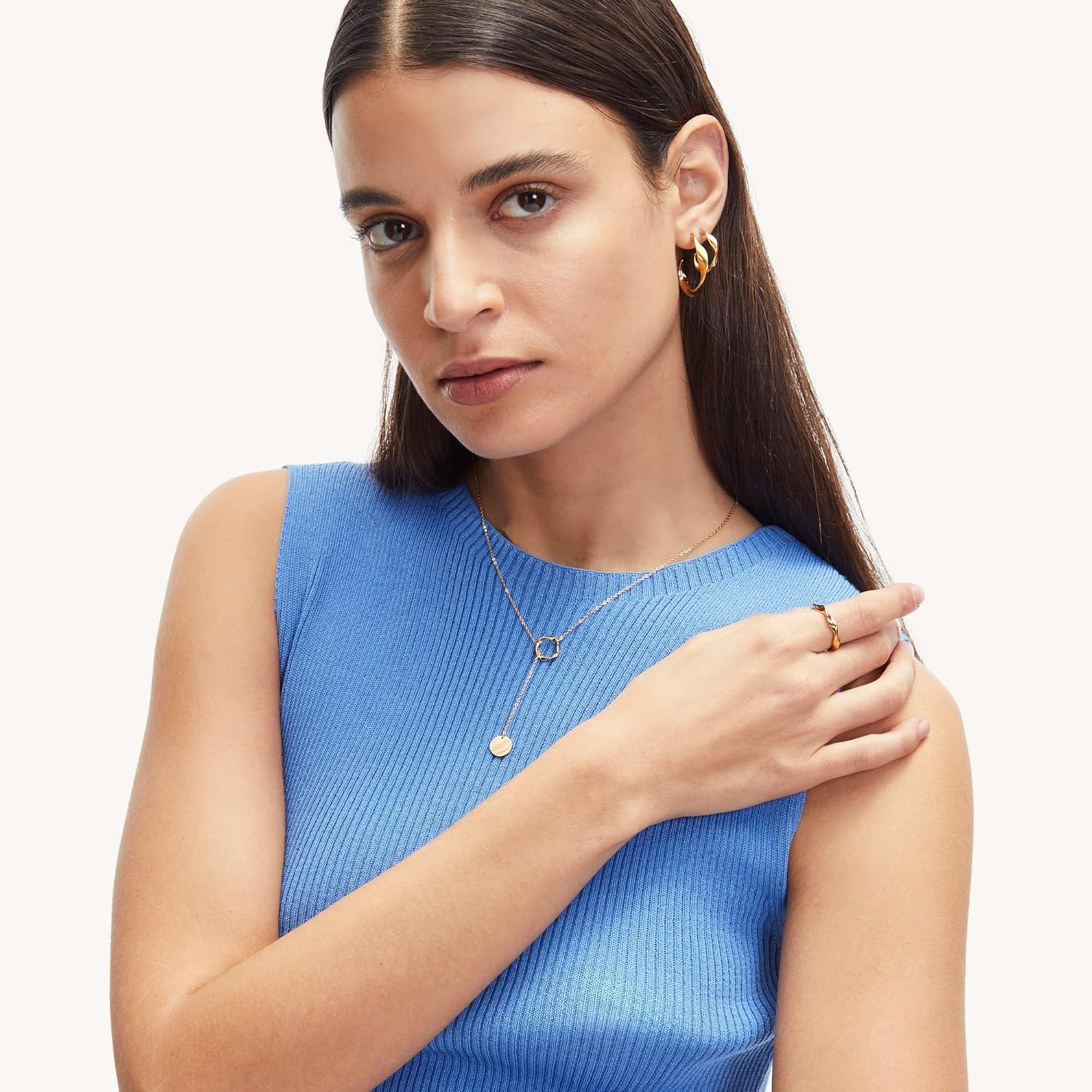 Thumbnail 2 de LIEBESKIND BERLIN Infinity Schmuck – Edelstahl-Kette mit organisch geformtem Infinity-Anhänger