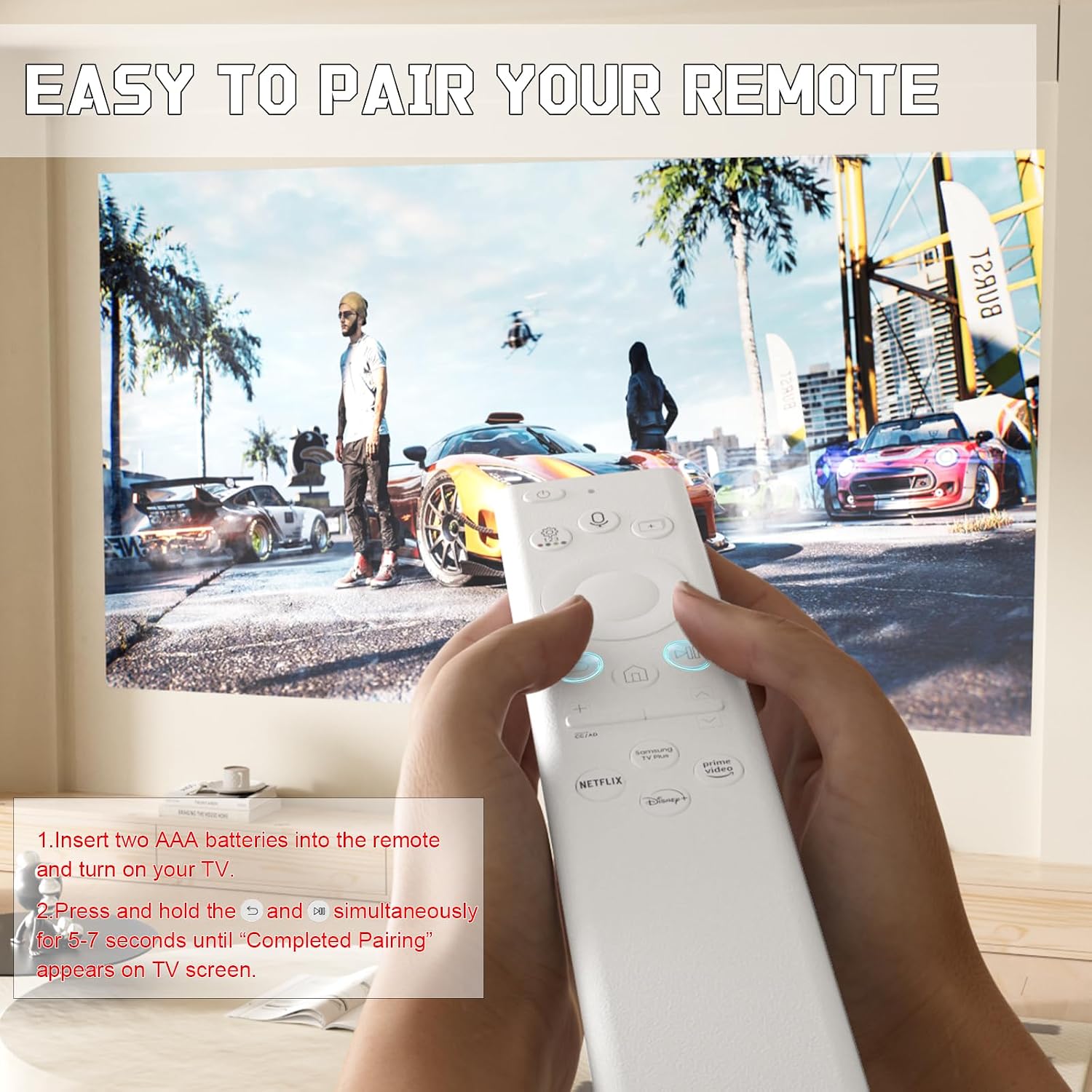 Thumbnail 3 de Liokoc BN59-01391A Samsung TV Remote with Bluetooth Voice Control and App Shortcuts