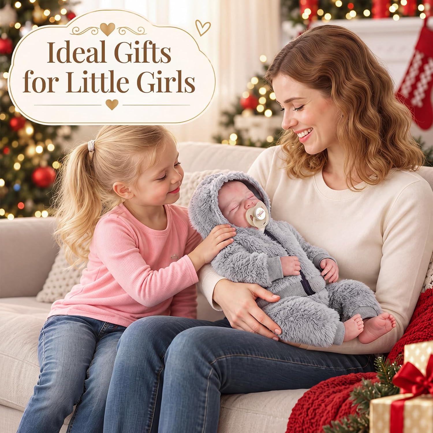 Thumbnail 5 de BABESIDE Lifelike Reborn Baby Doll 17-inch