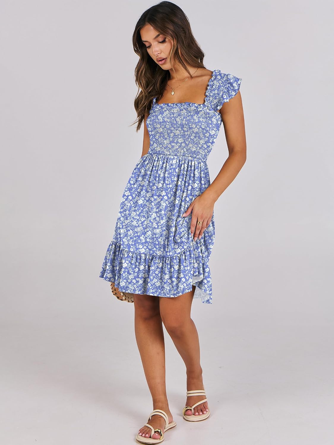 Detalle de ANRABESS square neck dress, slim fit XS