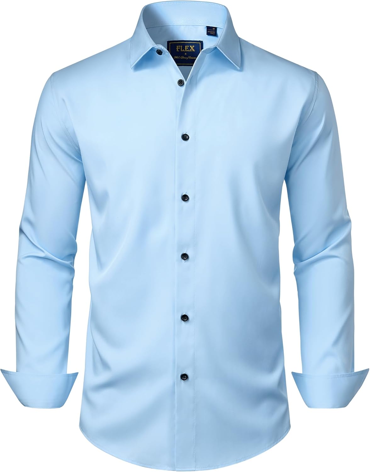 Thumbnail 6 de J.VER Hemd Herren Langarm Bügelfreie Business Hemden Regular Fit – unifarben Stretch