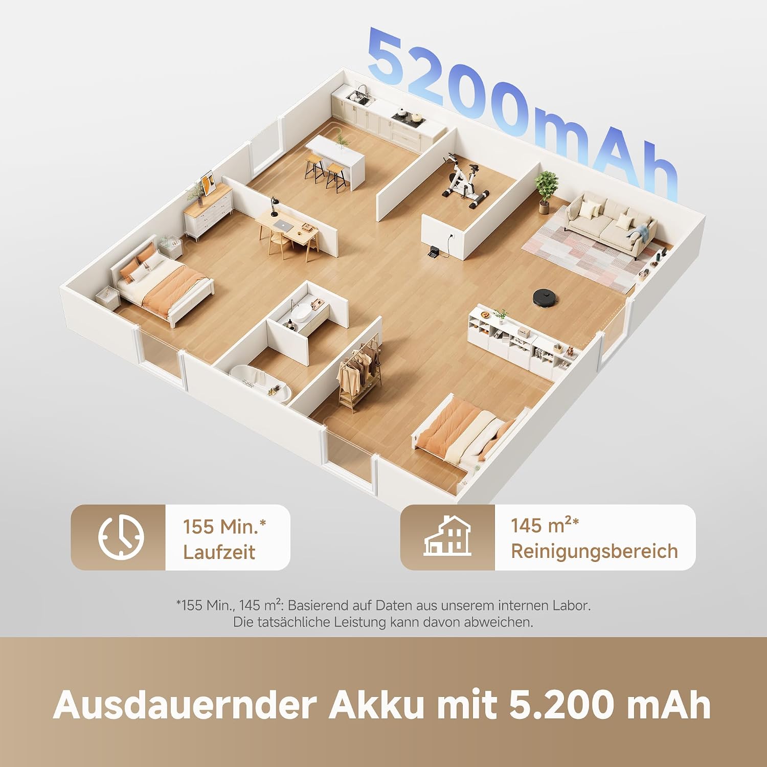 Detalle de DREAME L10s Pro Gen3: intelligenter Saug- und Wischroboter mit 13.000 Pa und DuoScrub