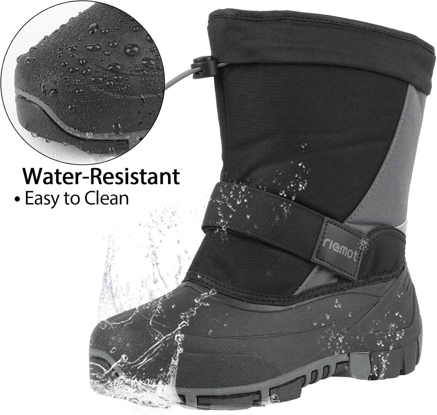 Detalle 2 de riemot Botas Nieve Niños Antideslizantes