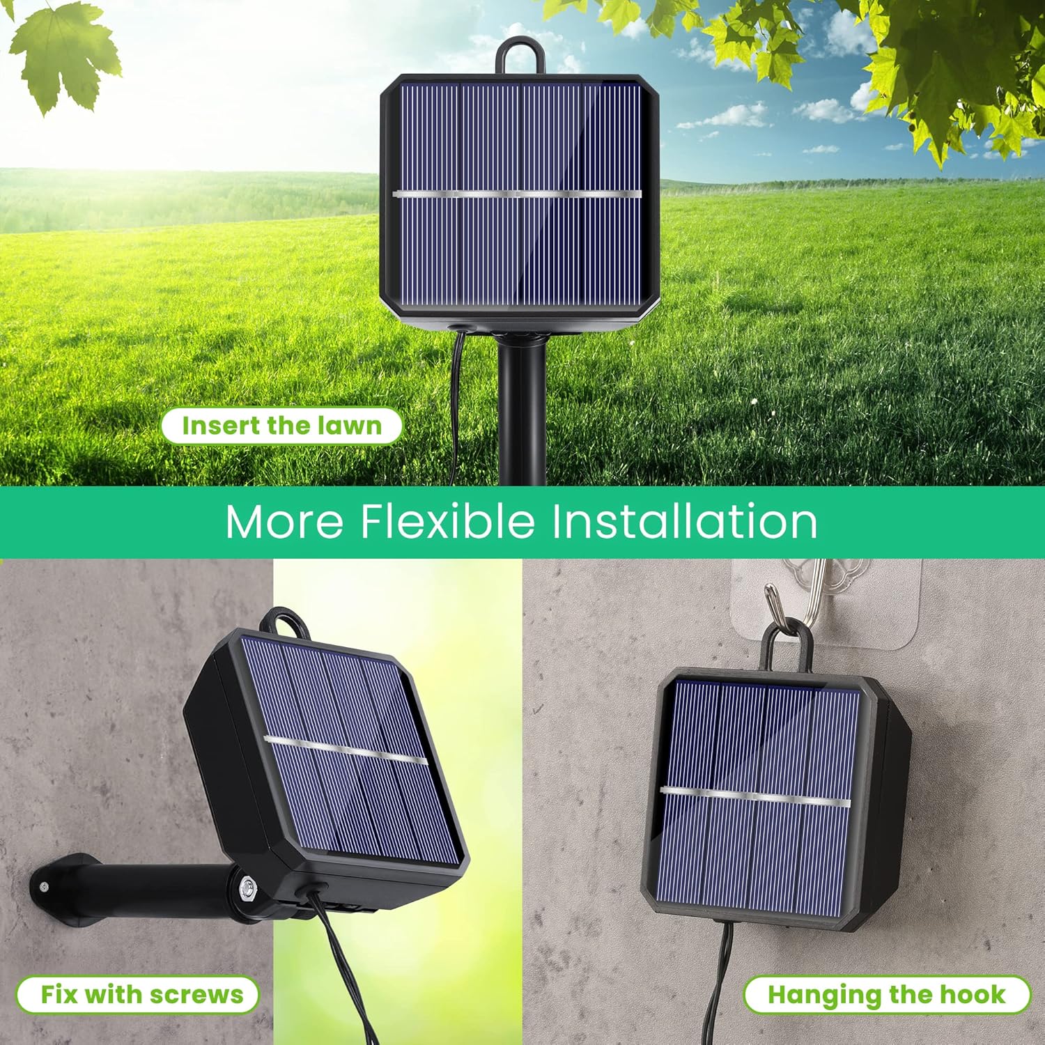 Thumbnail 6 de Qedertek Solar Lampion Lichterkette Außen 9,8 m – 40 LED, IP65, 2 Modi
