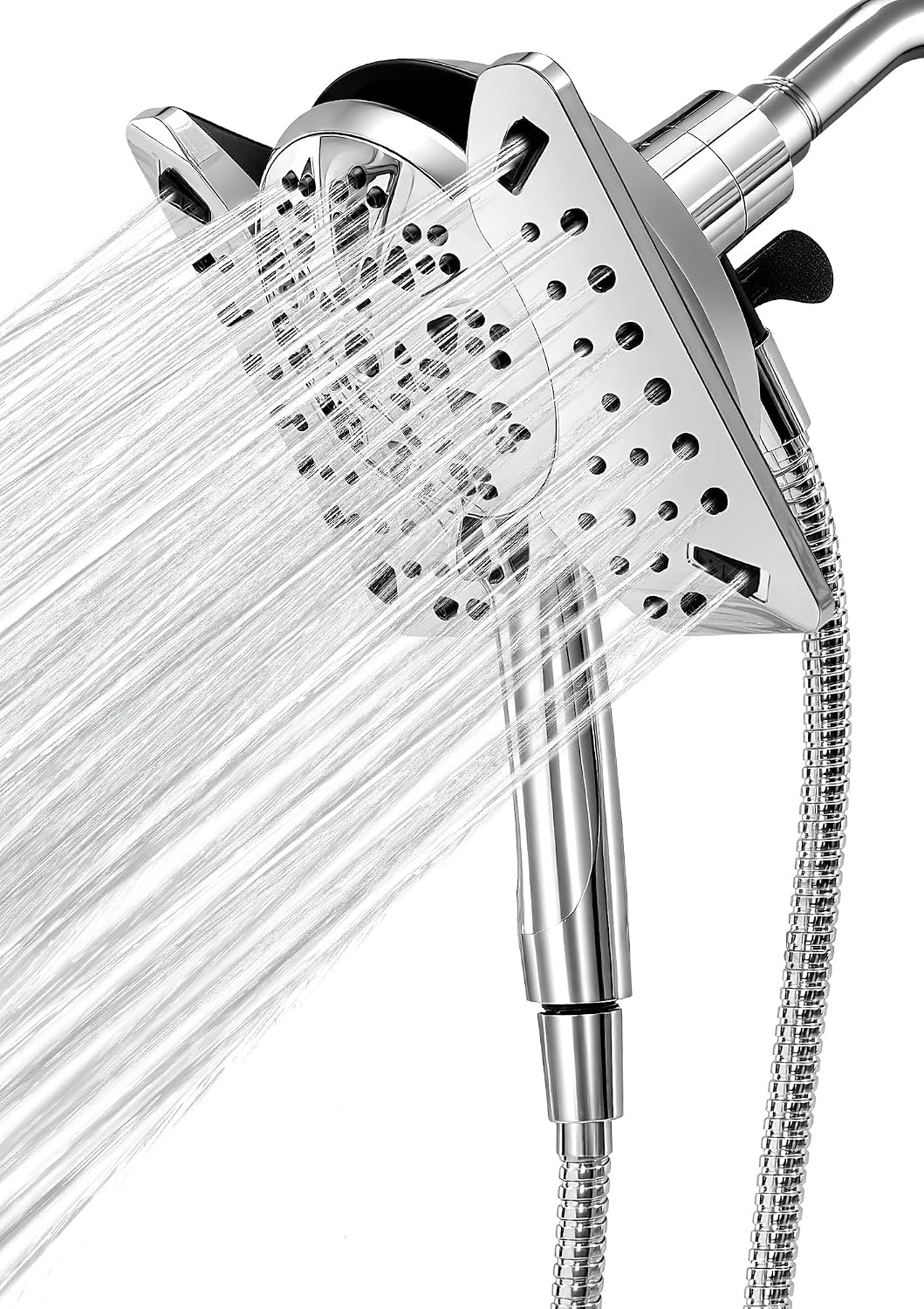 Detalle de Shower Head with Handheld High Pressure: Dual Heads, 17 Modes, 59-in Hose