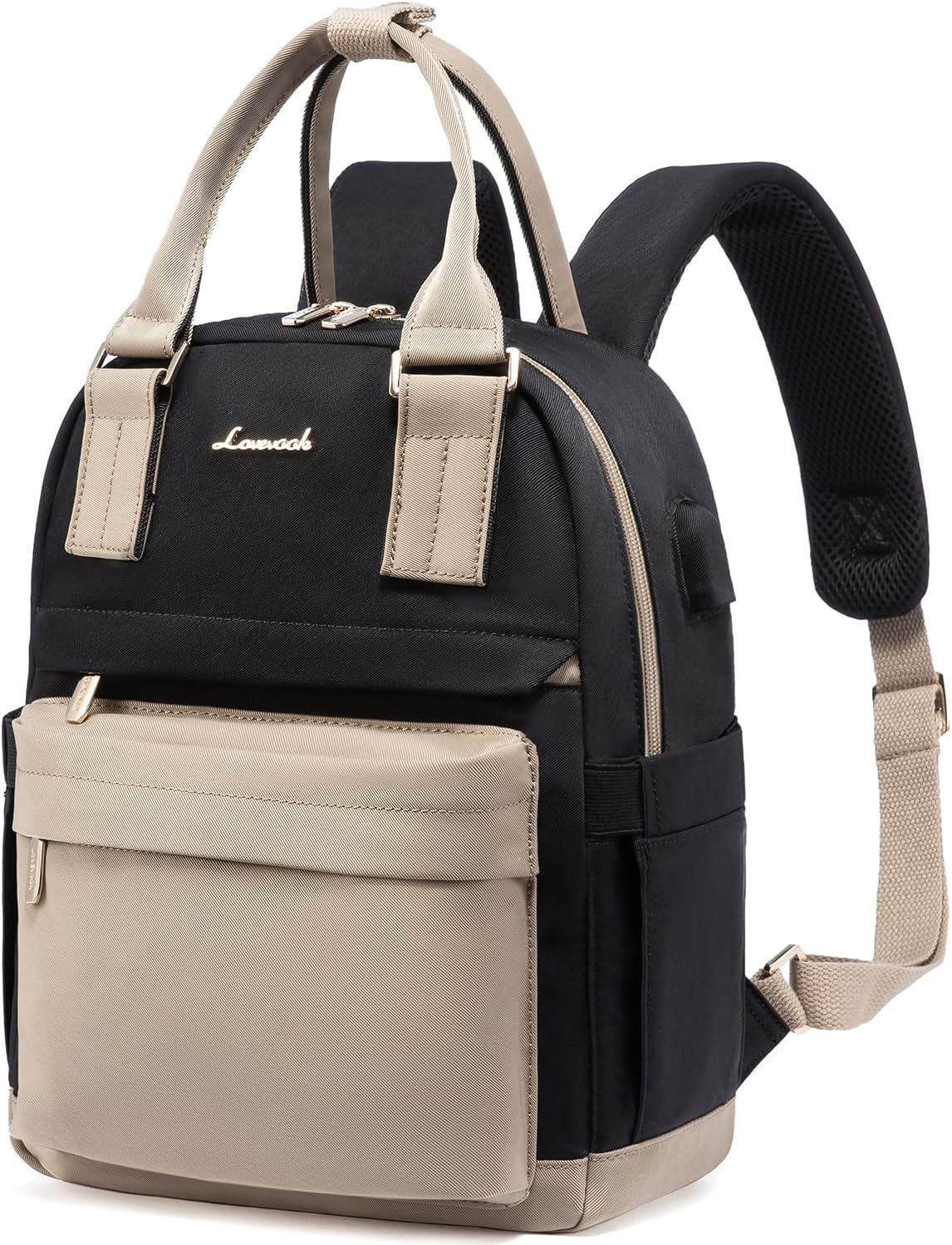 Imagen de LOVEVOOK Zaino da donna piccolo: impermeabile 2 in 1 con porta USB, stile urbano ed essenziale en OfertitasTOP