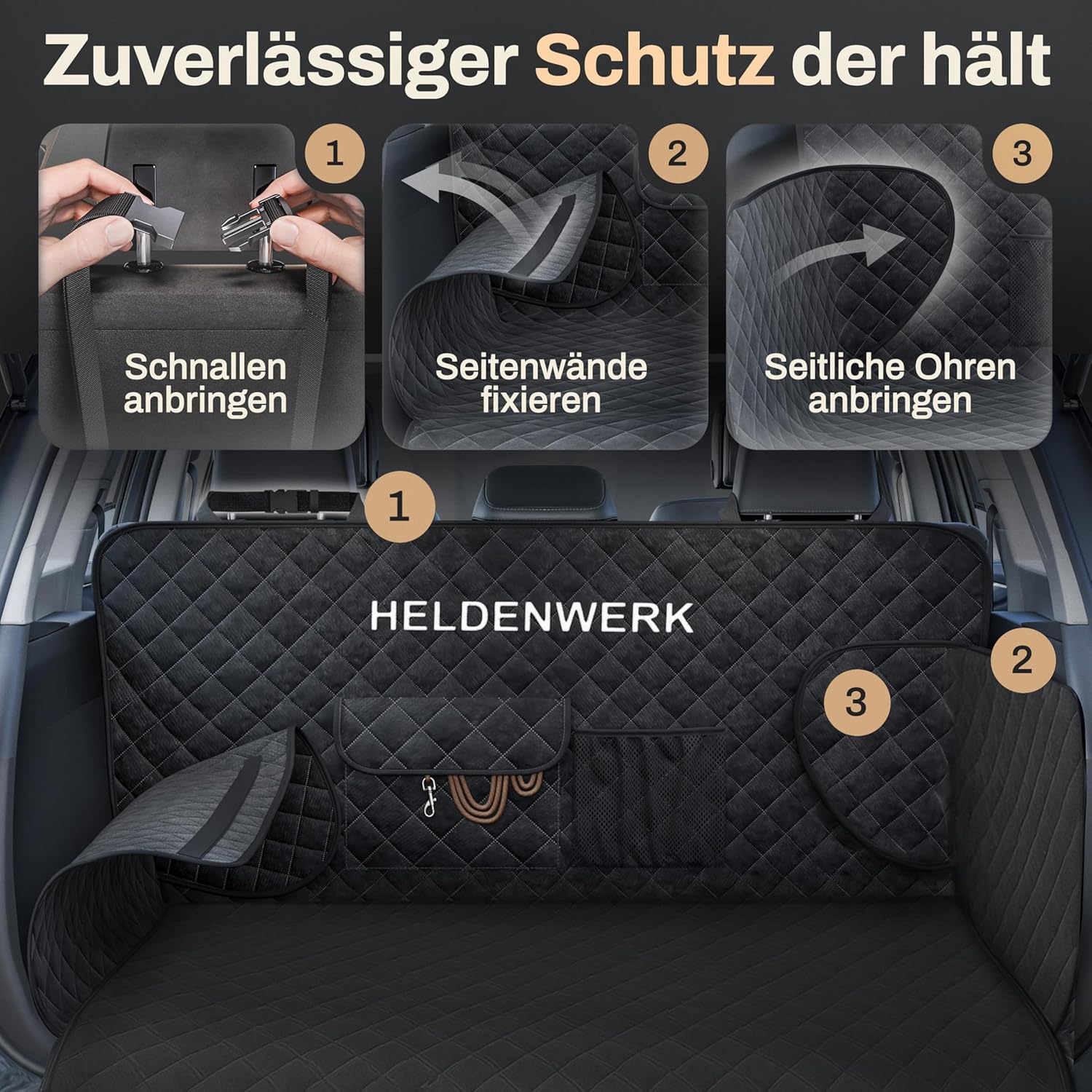 Thumbnail 3 de HELDENWERK Kofferraumschutz Hund Universal