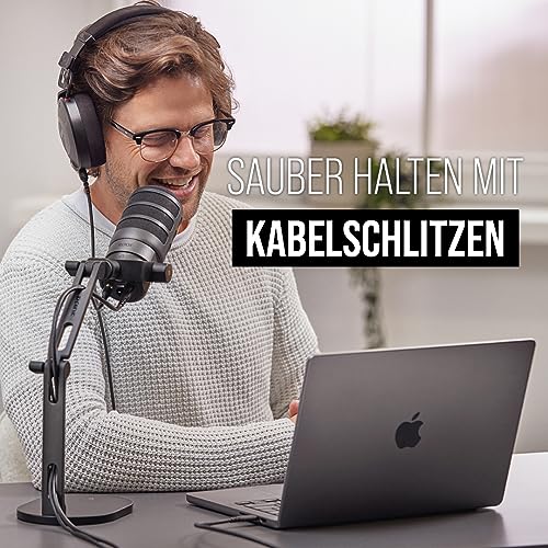 Detalle 2 de RØDE DS2 Desktop-Studioarm – robuste Halterung für Mikrofone, Kameras, Smartphones und mehr (bis 900 g)