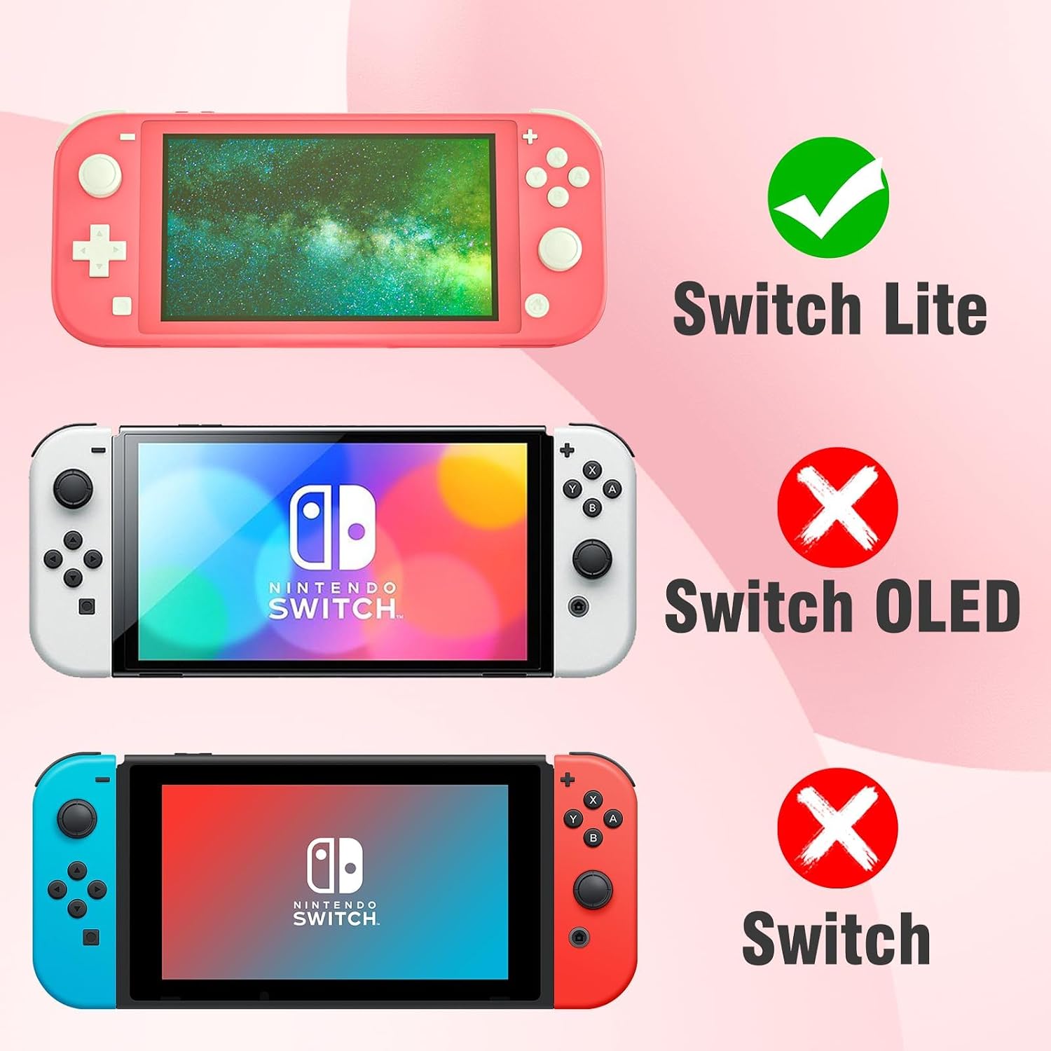 Thumbnail 6 de NANANINO 01 Nintendo Switch Lite Grip Case, White Hard Shell with Ergonomic Handles