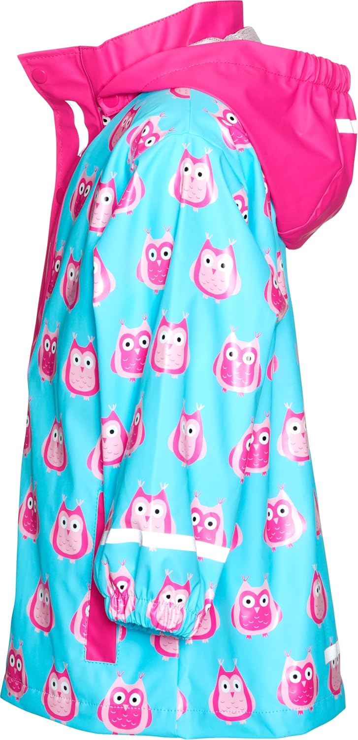 Detalle 2 de Playshoes Unisex Kinder Regenjacke Outdoorjacke – wind- und wasserdicht mit reflektierenden Details