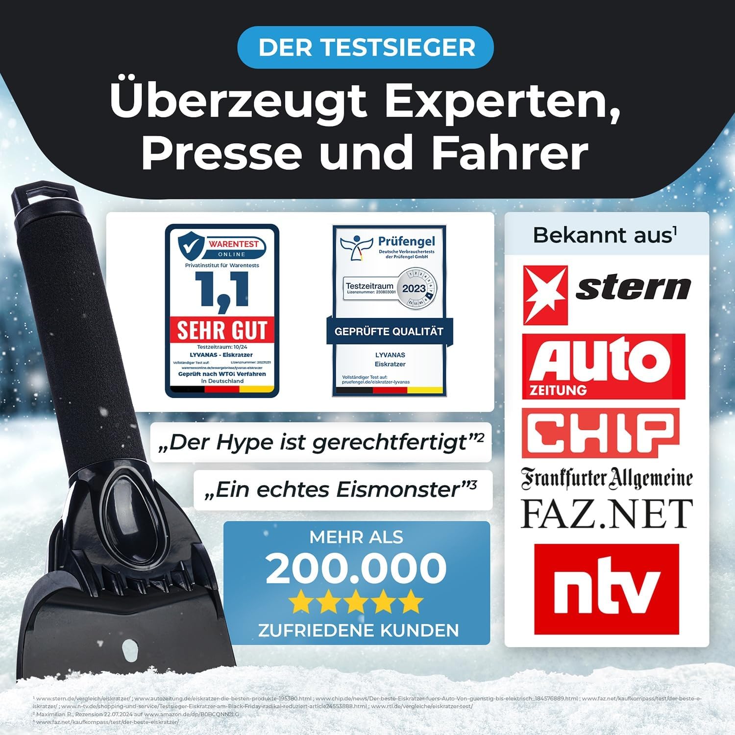 Thumbnail 4 de LYVANAS Eiskratzer Auto–Testsieger 2025