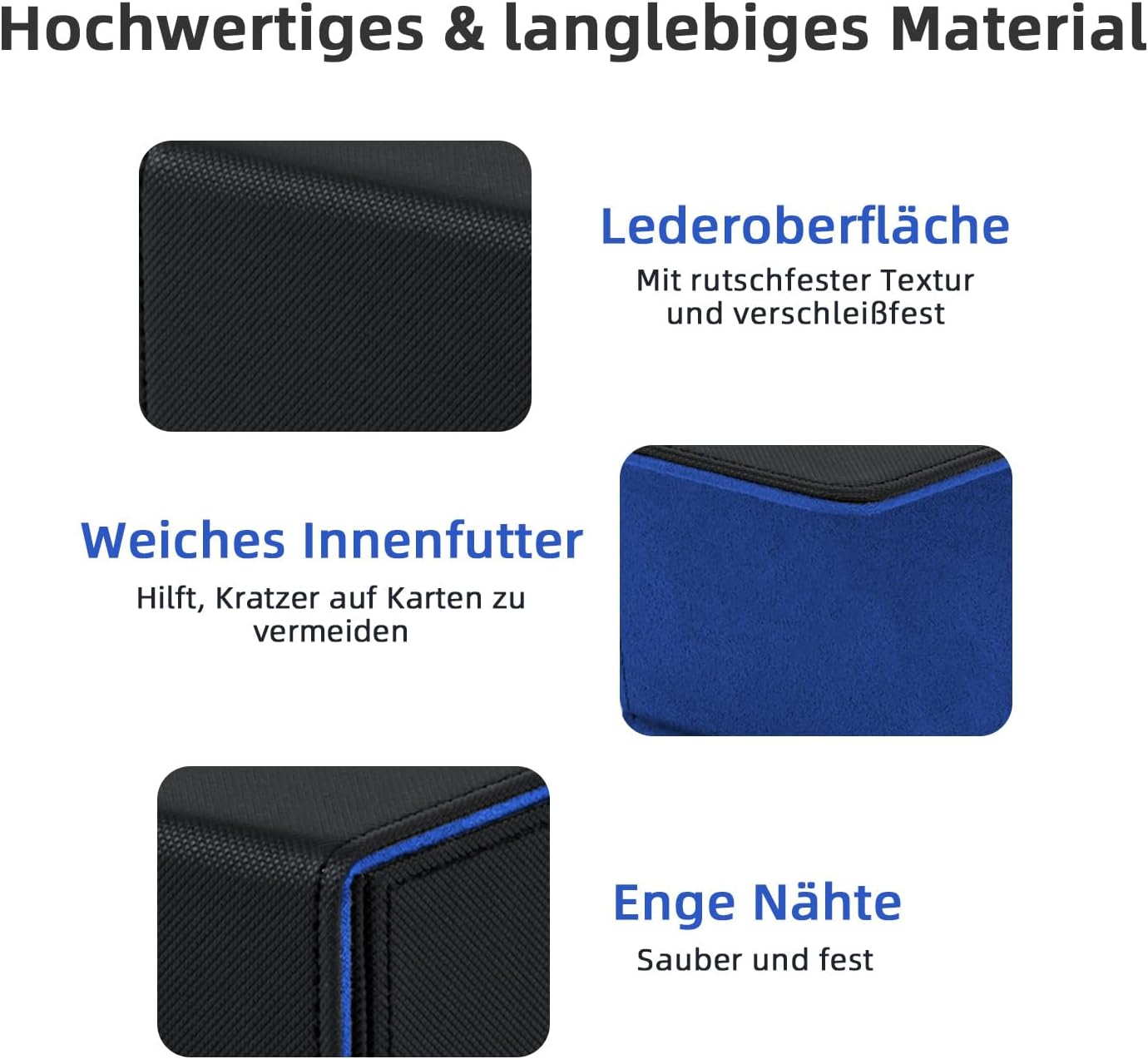 Detalle de Tolesum Card Deck Box für MTG & Commander – Sammelkartenbox mit magnetischem Verschluss (für 100+ Karten, horizontal)