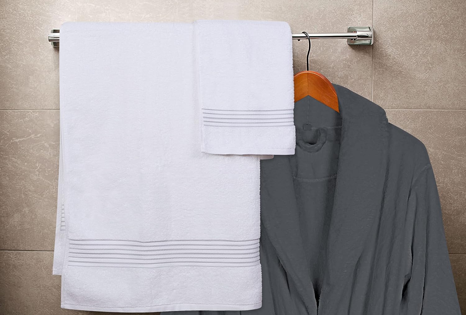Thumbnail 4 de Utopia Towels Ensemble de 8 Serviettes Haut de Gamme en Coton – Blanc
