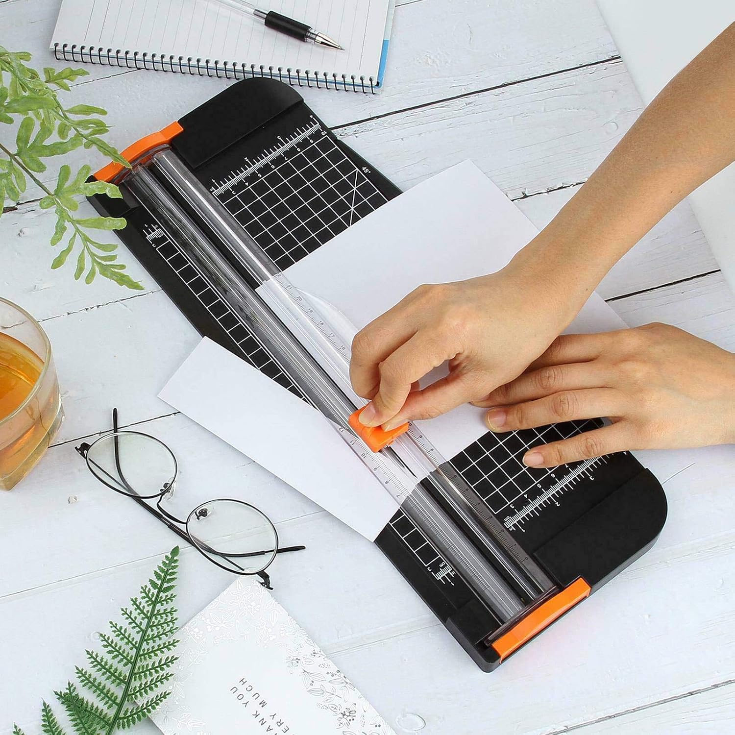 Thumbnail 4 de Paper Cutter 12 Inch Guillotine Paper Trimmer (A4) with Automatic Safety Safeguard and Side Ruler – Black