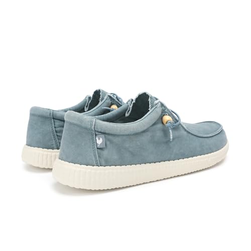 Detalle de Walk In Pitas WP150 Wallabi Washed – Mocasines sin Cordones para Hombre y Mujer