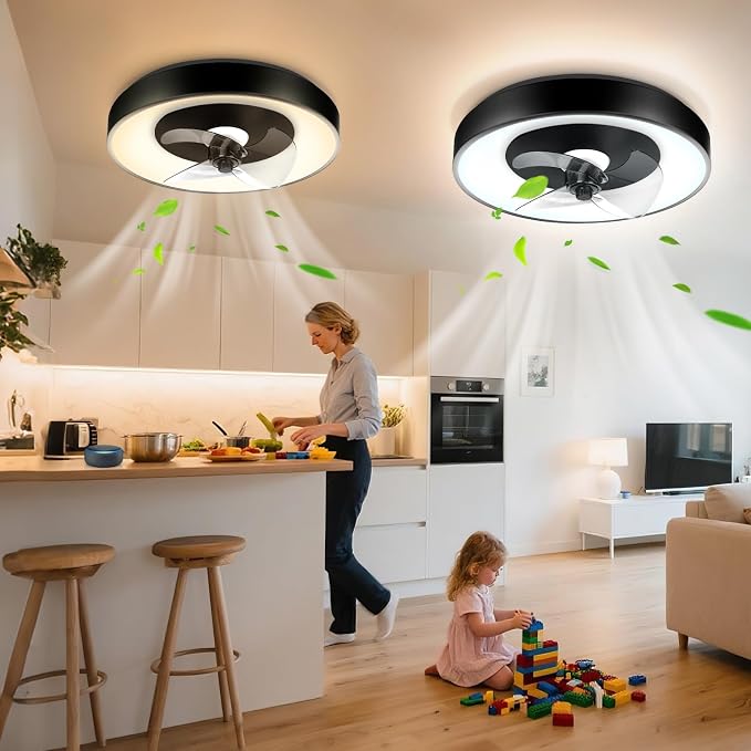 Detalle de Aigostar Ventilador de Techo con Luz Inteligente y Control remoto