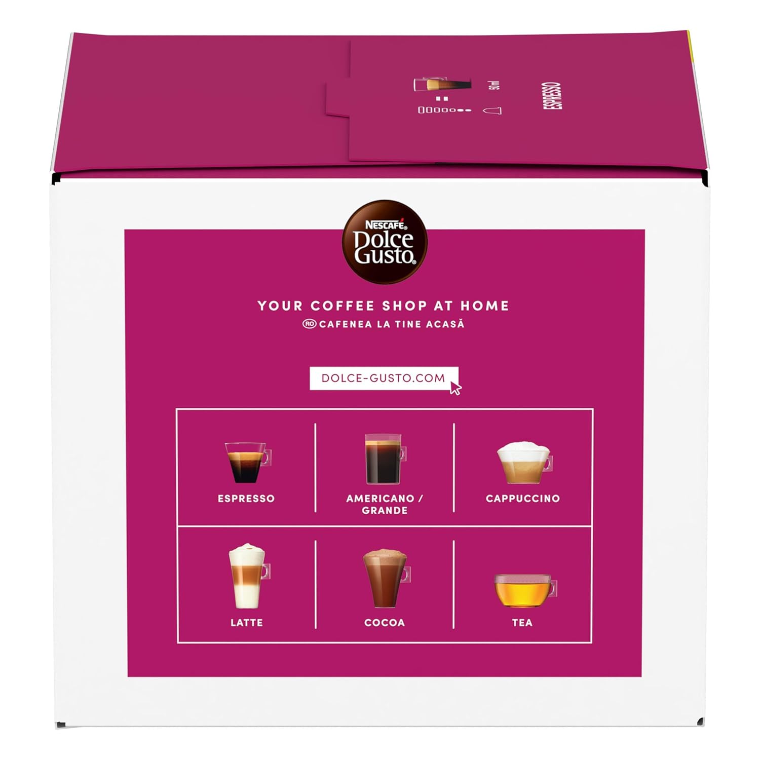 Detalle de NESCAFÉ DOLCE GUSTO Espresso Kaffeekapseln – 3er Vorratspack (3 x 30 Kapseln)