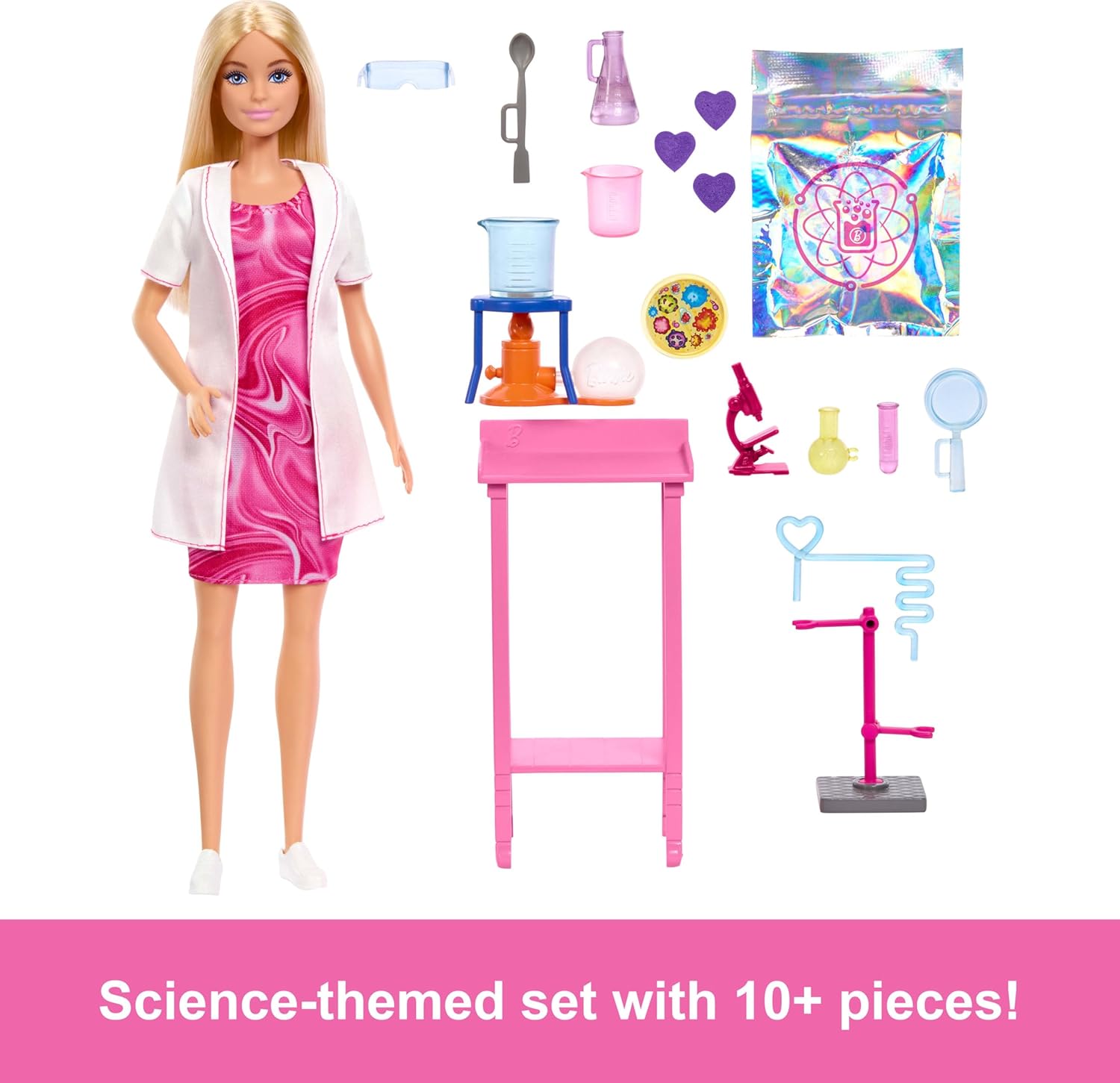 Thumbnail 2 de Barbie Carriere – Scienziata bionda JCR70, set bambola con camice da laboratorio e accessori