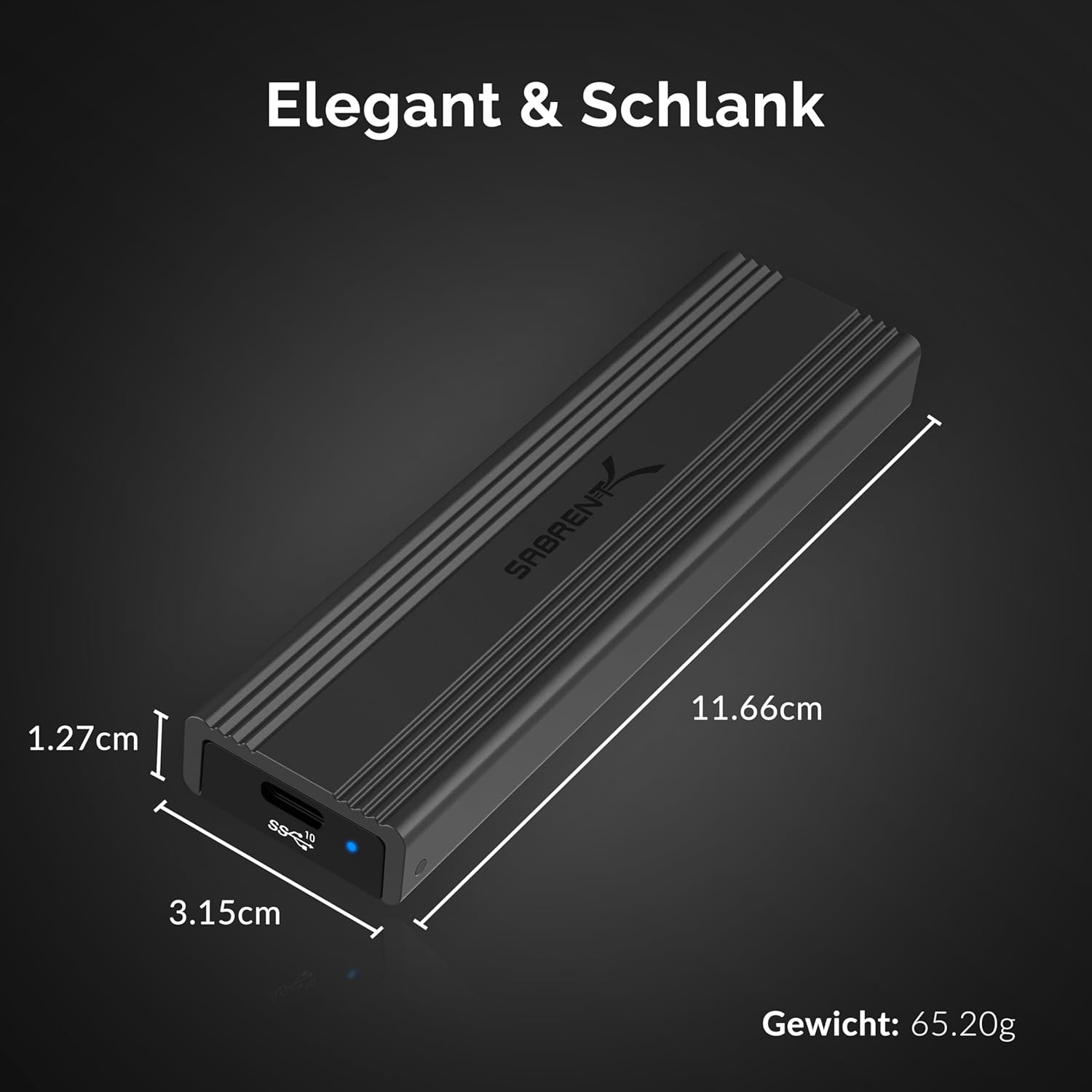 Thumbnail 5 de SABRENT EC-SNVE NVMe Gehäuse 10 Gbps 💾