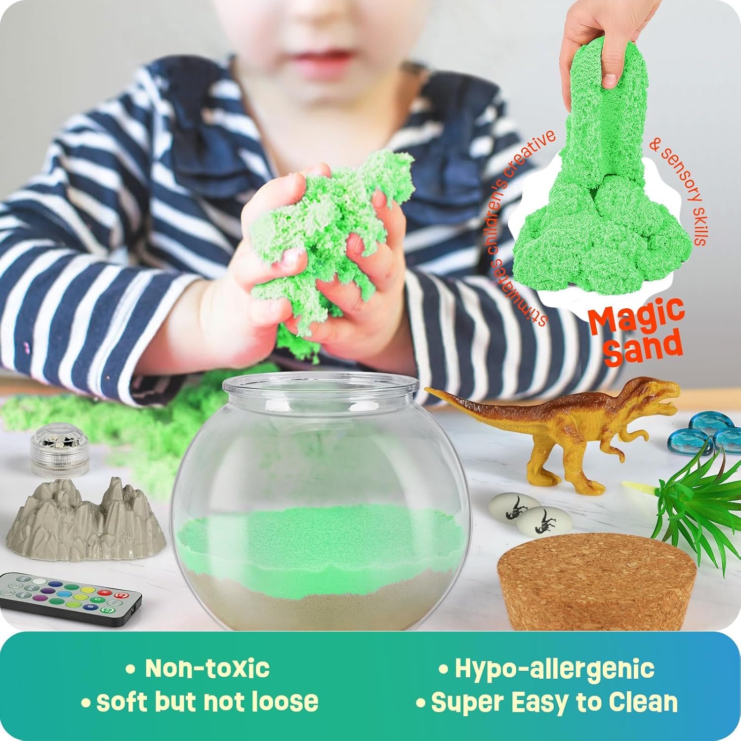 Detalle 2 de LAOESE Dinosaur Terrarium Kit for Kids 🦕