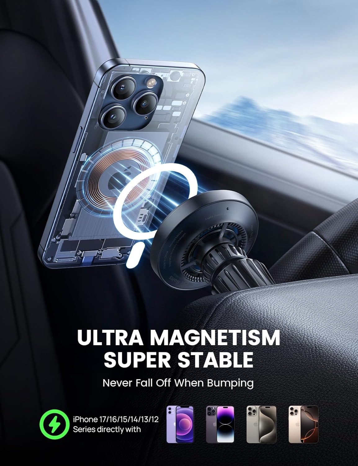 Thumbnail 6 de Lamicall Qi2 15W MagSafe Car Mount