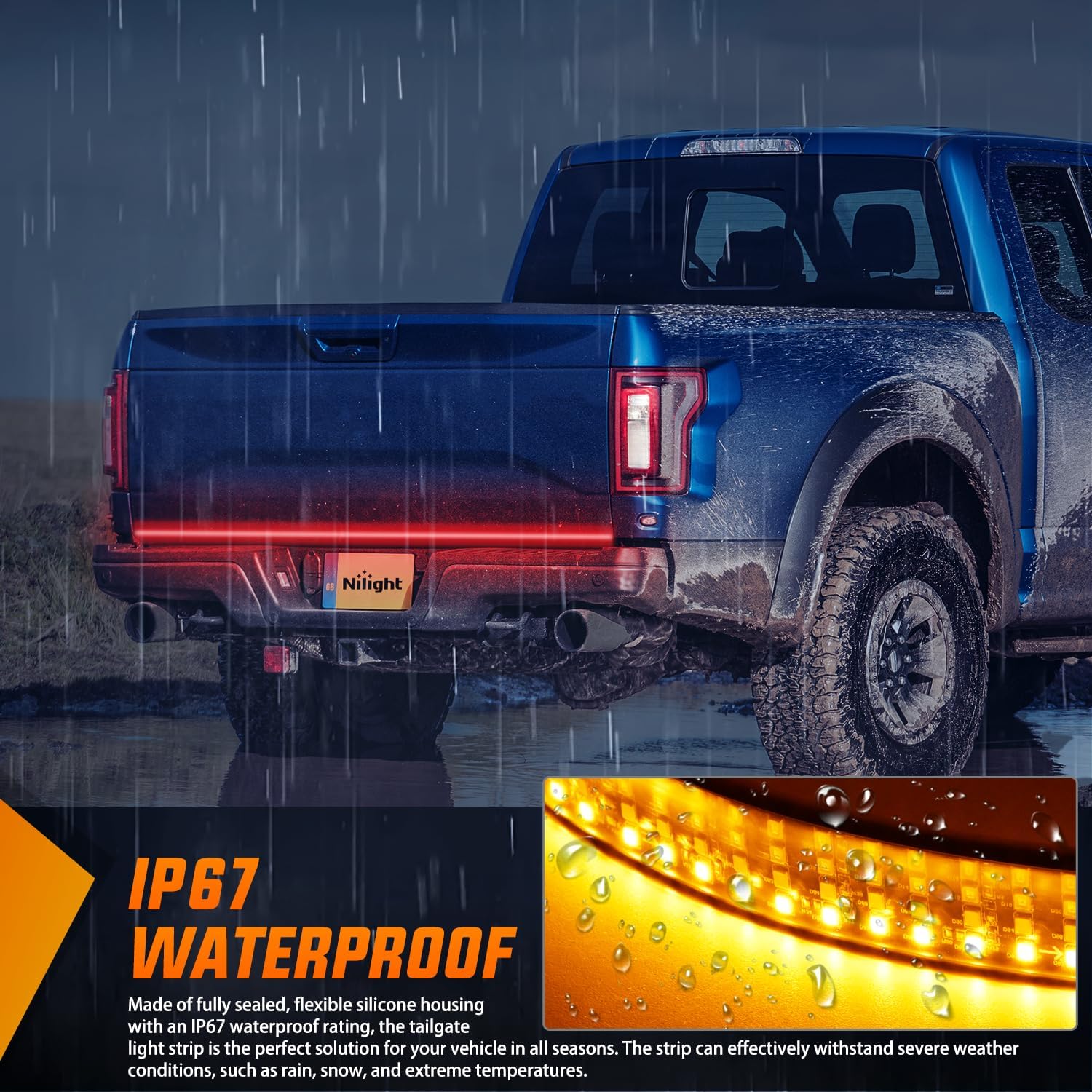 Detalle de Nilight 60" Tailgate Light Strip 🚚