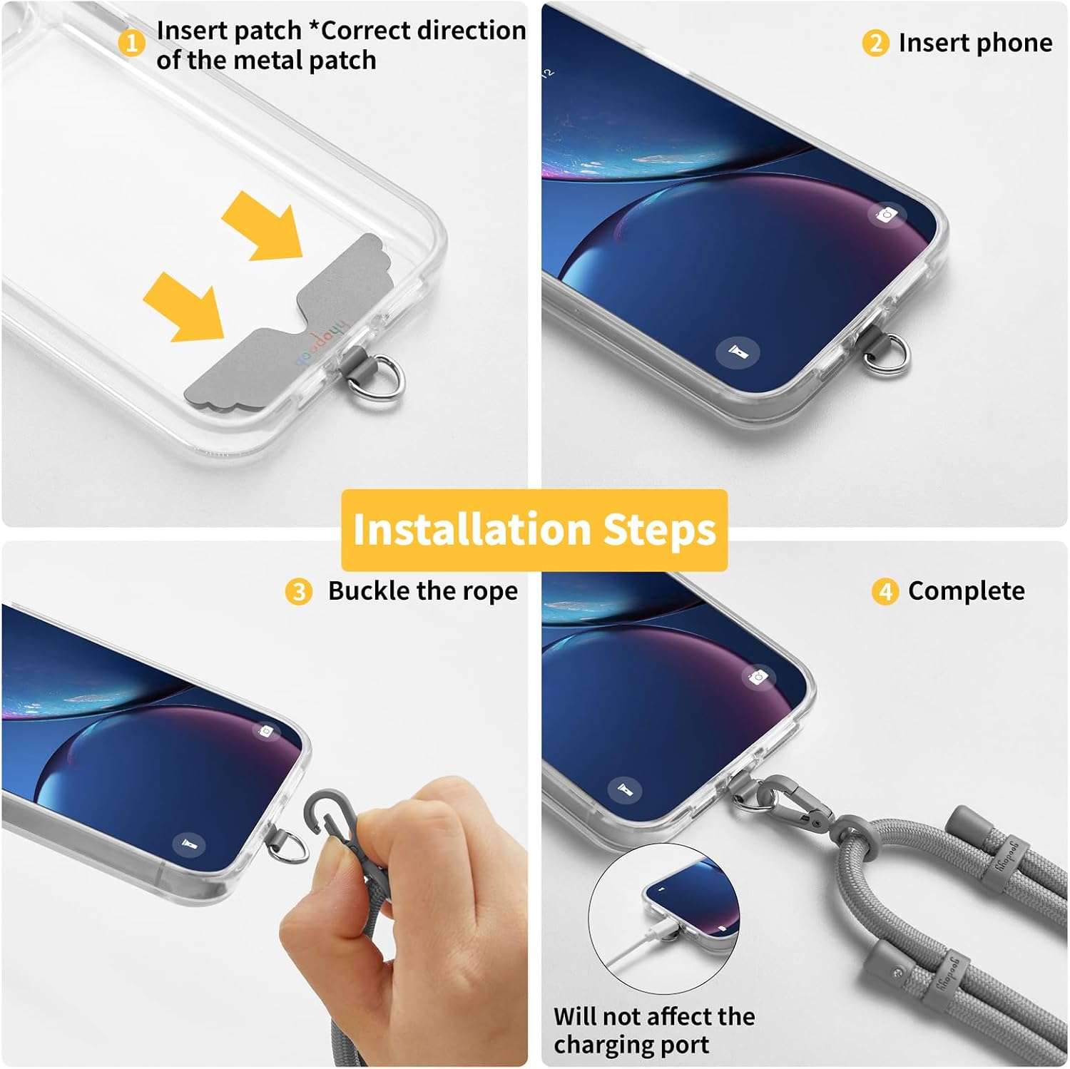 Thumbnail 3 de GOODAYY Mobile Phone Lanyard: Adjustable Crossbody Phone Strap (7mm)