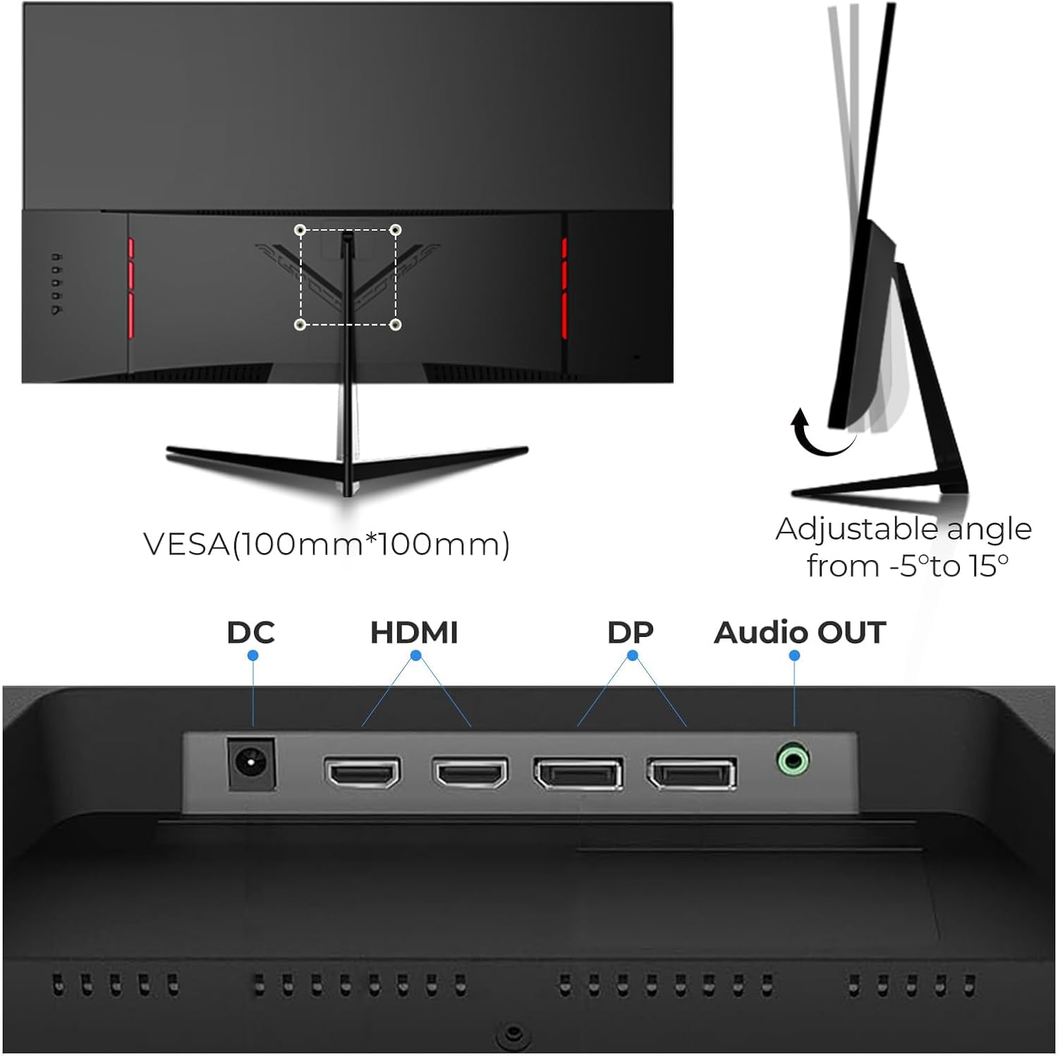Thumbnail 6 de Gawfolk 32 Zoll 4K Monitor VA HDR