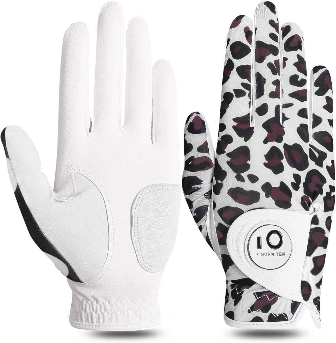 Detalle de FINGER TEN Women's Golf Glove, Cabretta Leather