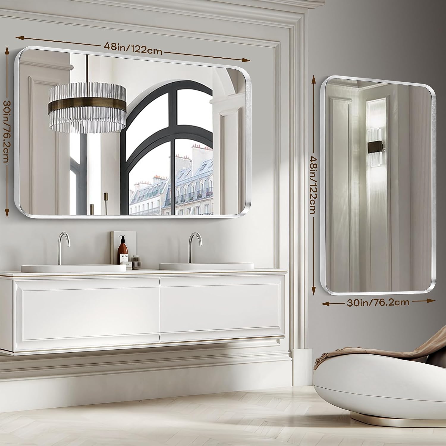 Detalle de Minuover Bathroom Mirror 30x48in