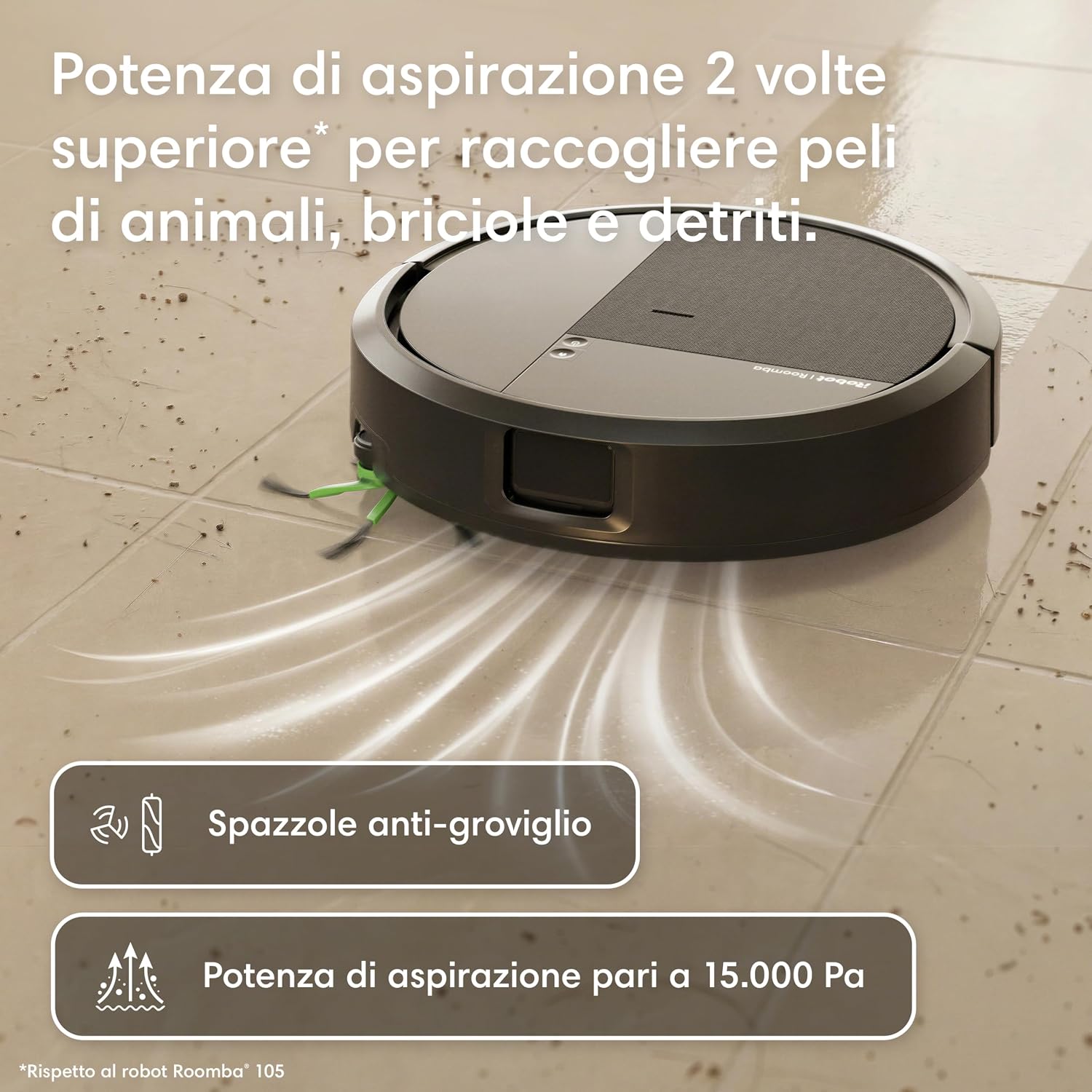 Thumbnail 2 de iRobot Roomba 115 Combo: Robot aspirapolvere lavapavimenti 2 in 1 con AutoEmpty™ Dock