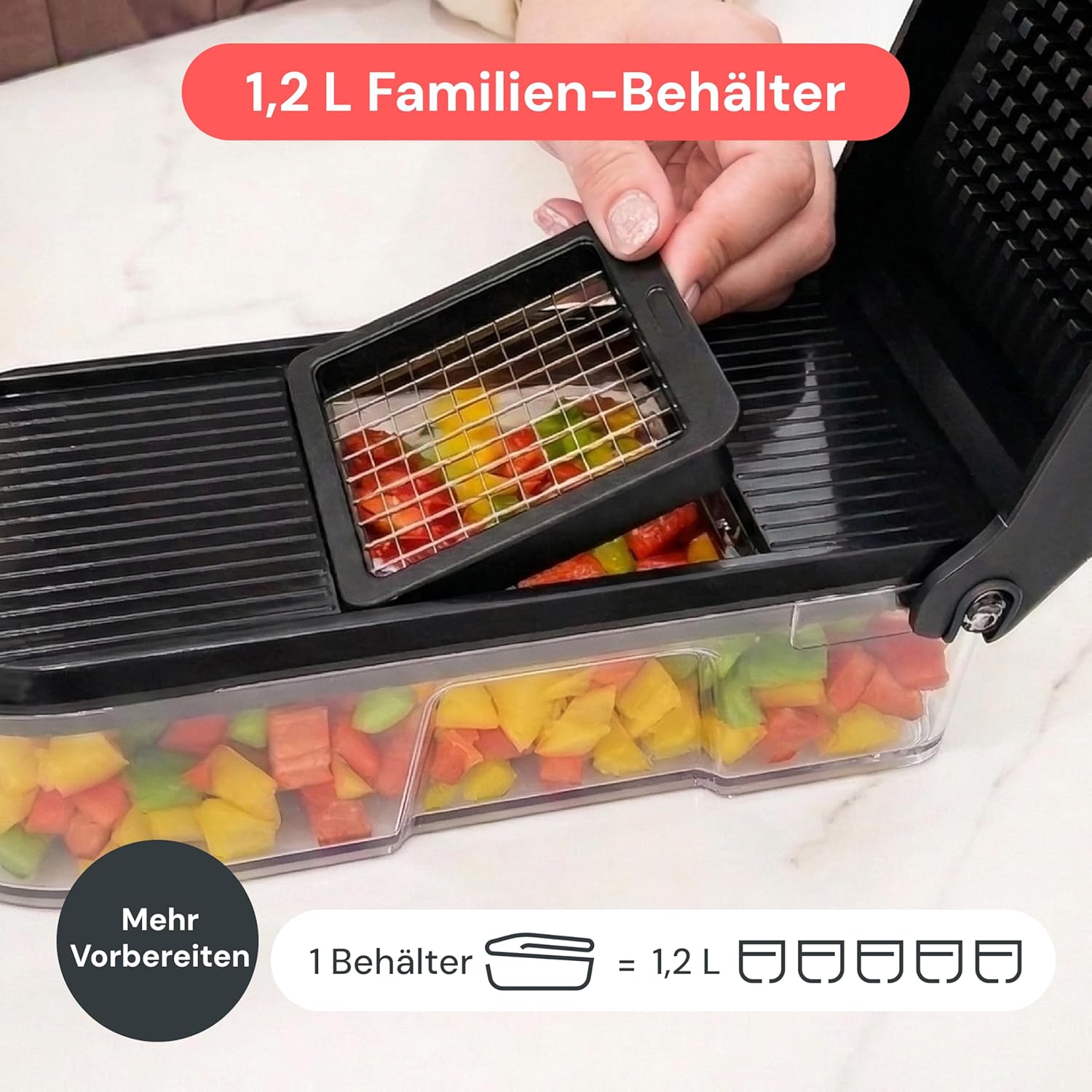 Detalle de Fullstar 6-in-1 Gemüseschneider für Würfel
