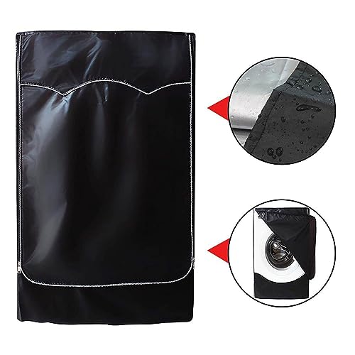 Detalle 2 de Wifehelper Front-Loading Washing Machine and Dryer Covers (60 x 60 x 88cm) – Practical Weatherproof Shield