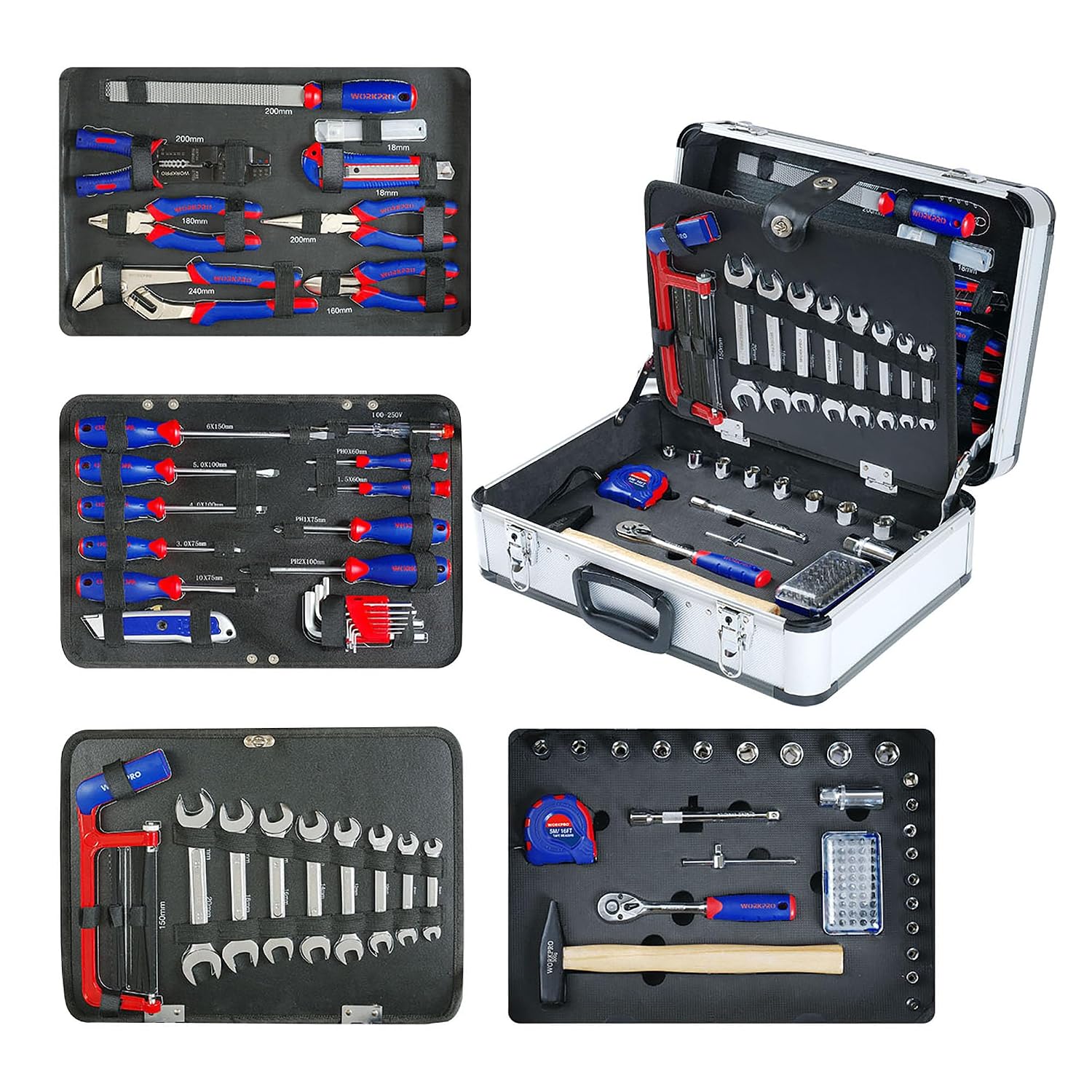 Thumbnail 5 de WORKPRO Caisse à Outils 119 pièces