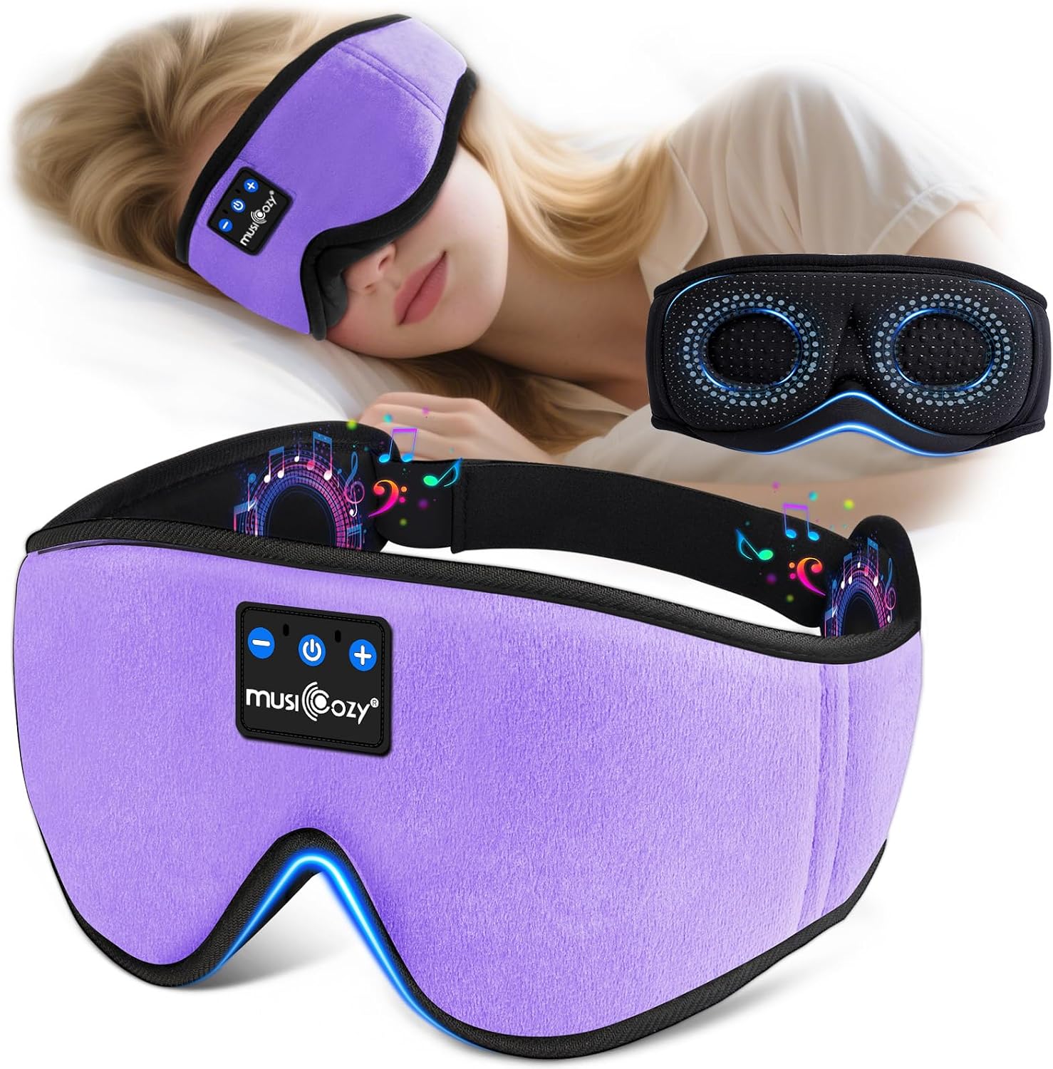 Detalle de MUSICOZY Sleep mask headphones 14H